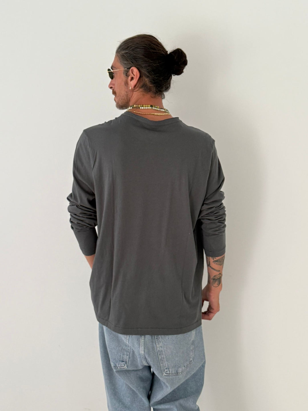 Tunisian neck elbow slv PEBBLE