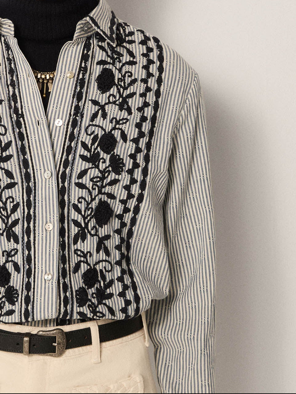 Blouse laberynth amanda AZZURRO