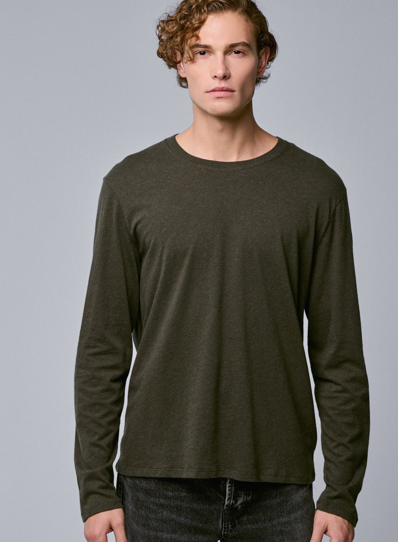 Round neck long sleeves FOREST CHINE