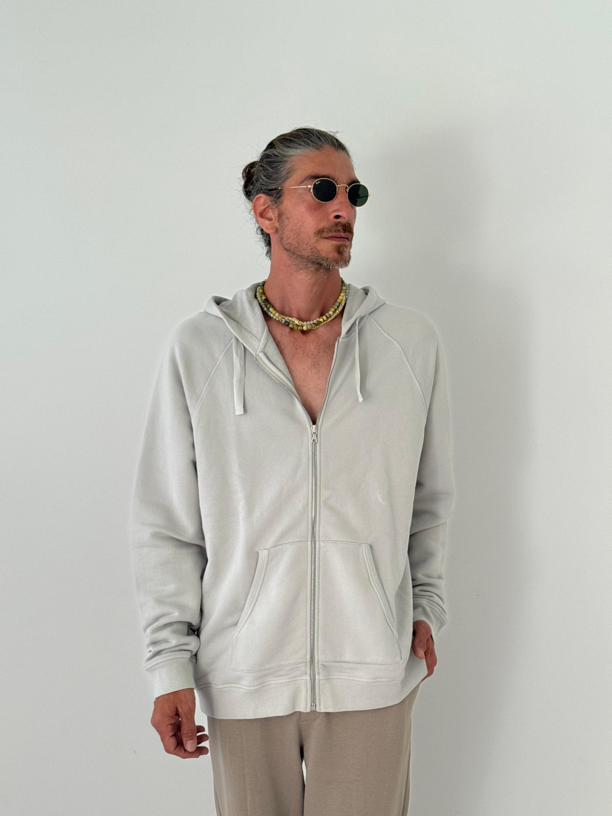 Zip hoody PEARL