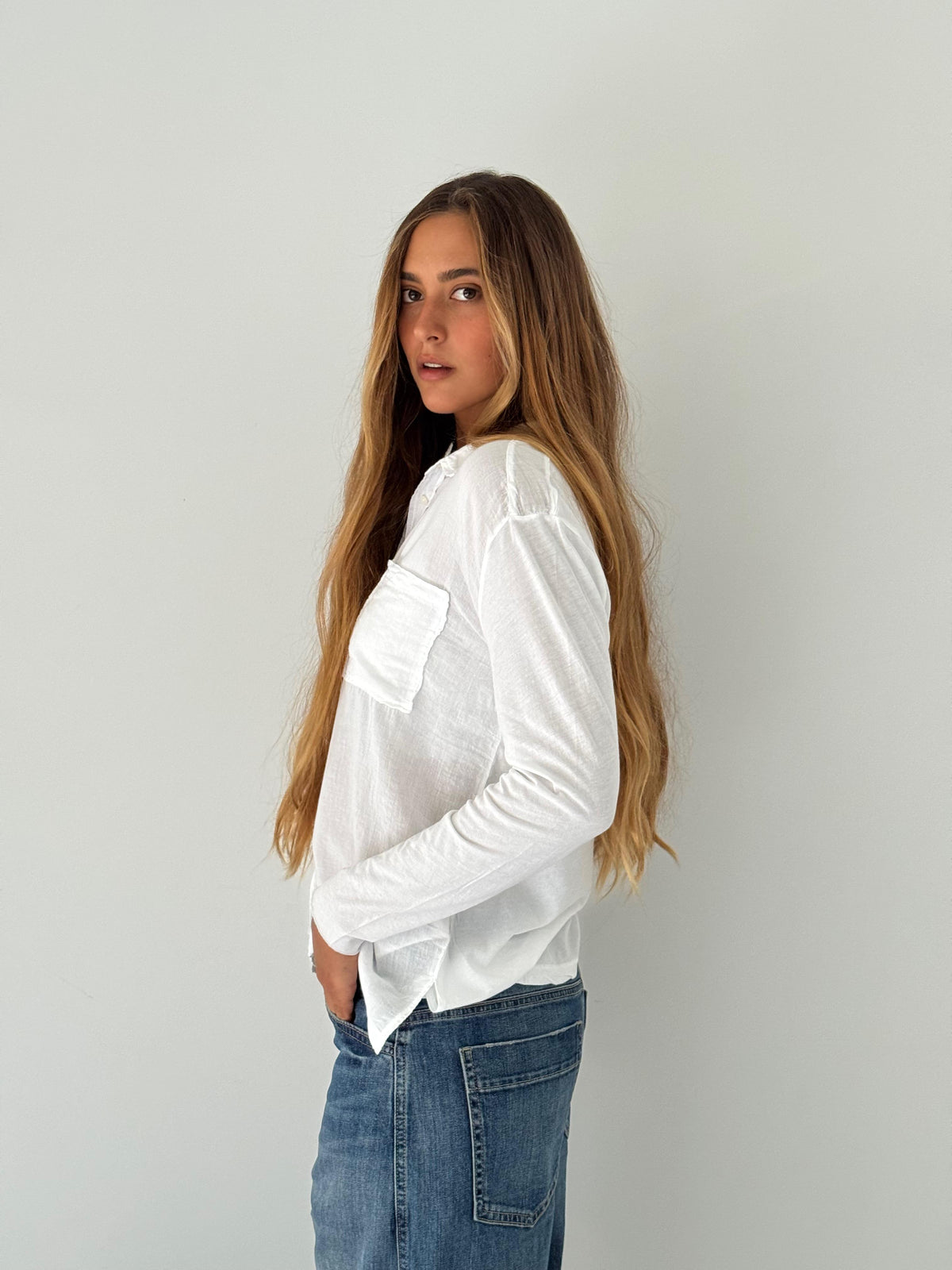 Tacy knitted shirt WHITE
