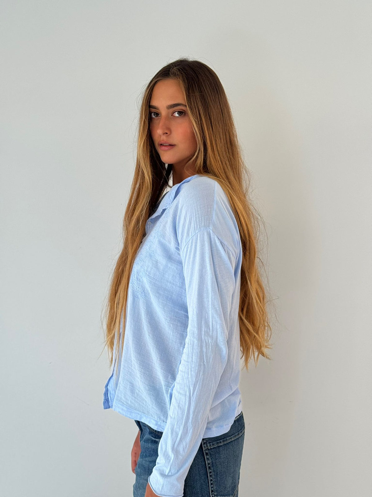 Taora knitted shirt SKY