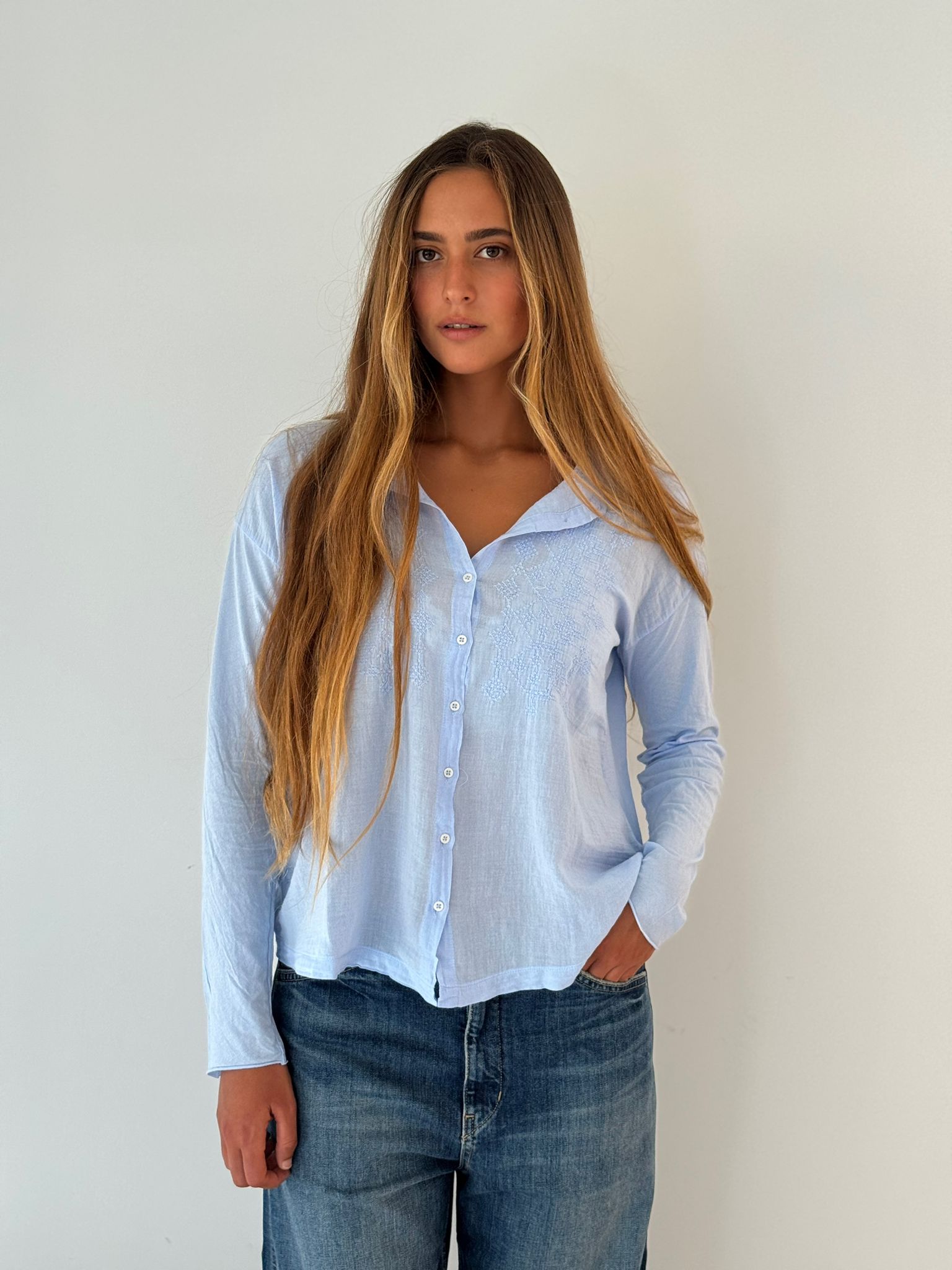 Taora knitted shirt SKY