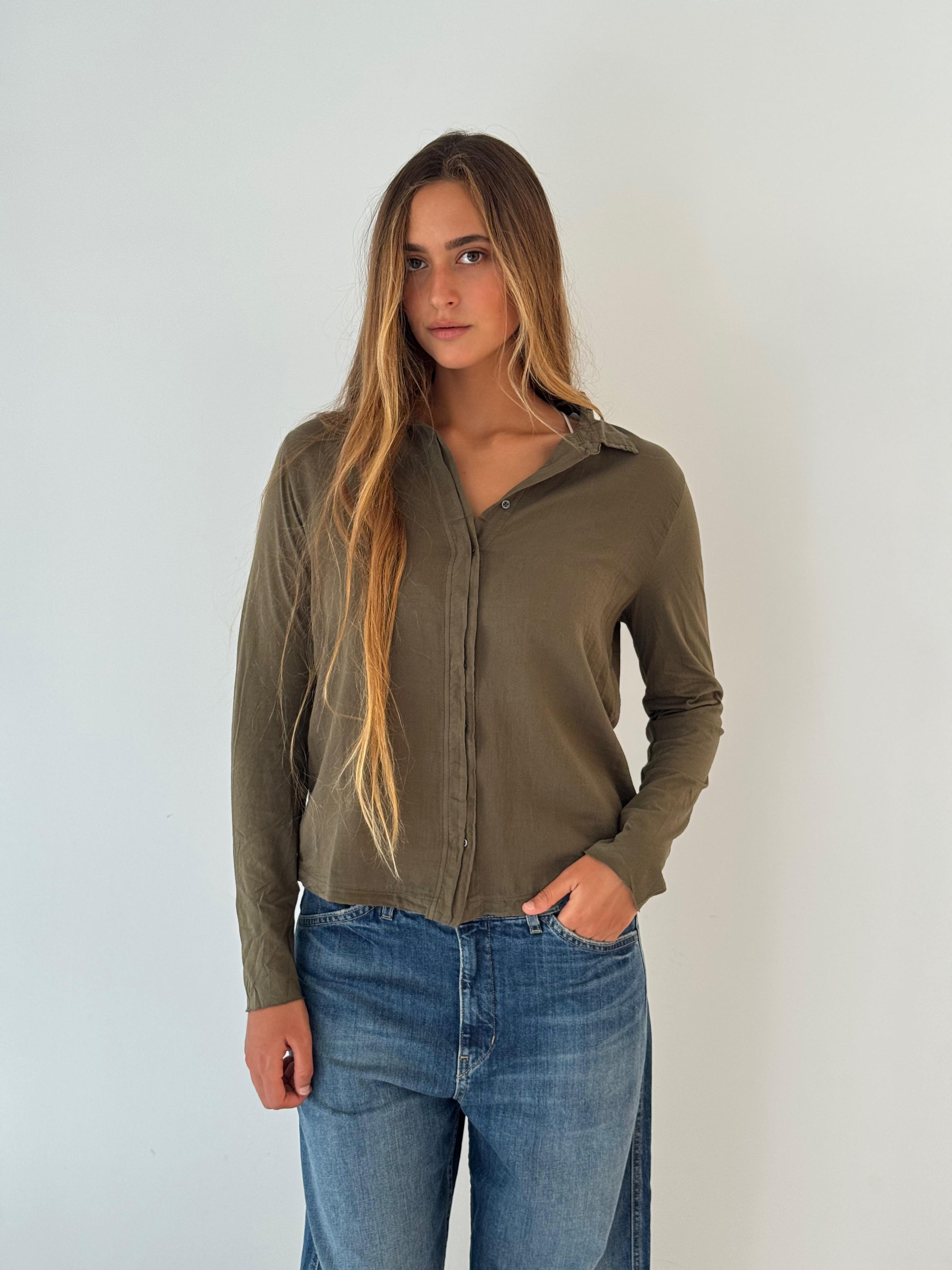 Tabo knitted shirt MILITARY