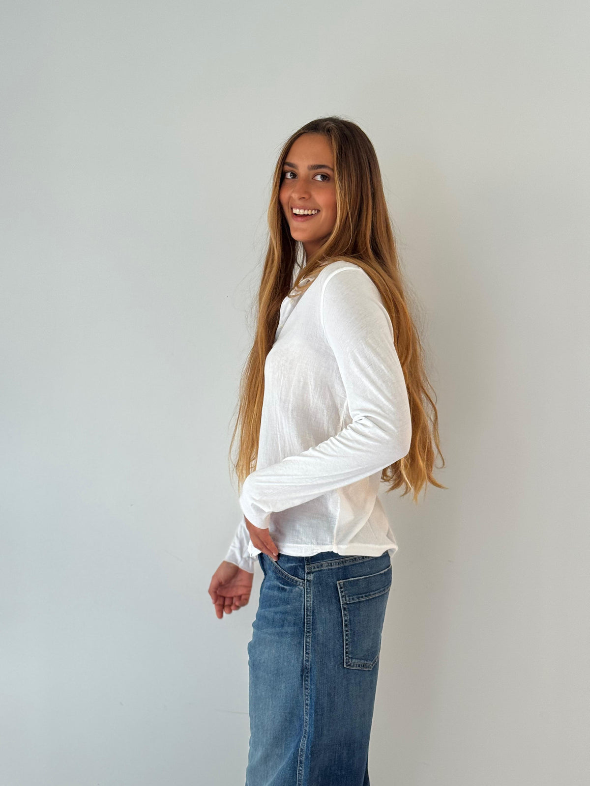 Tabo knitted shirt WHITE