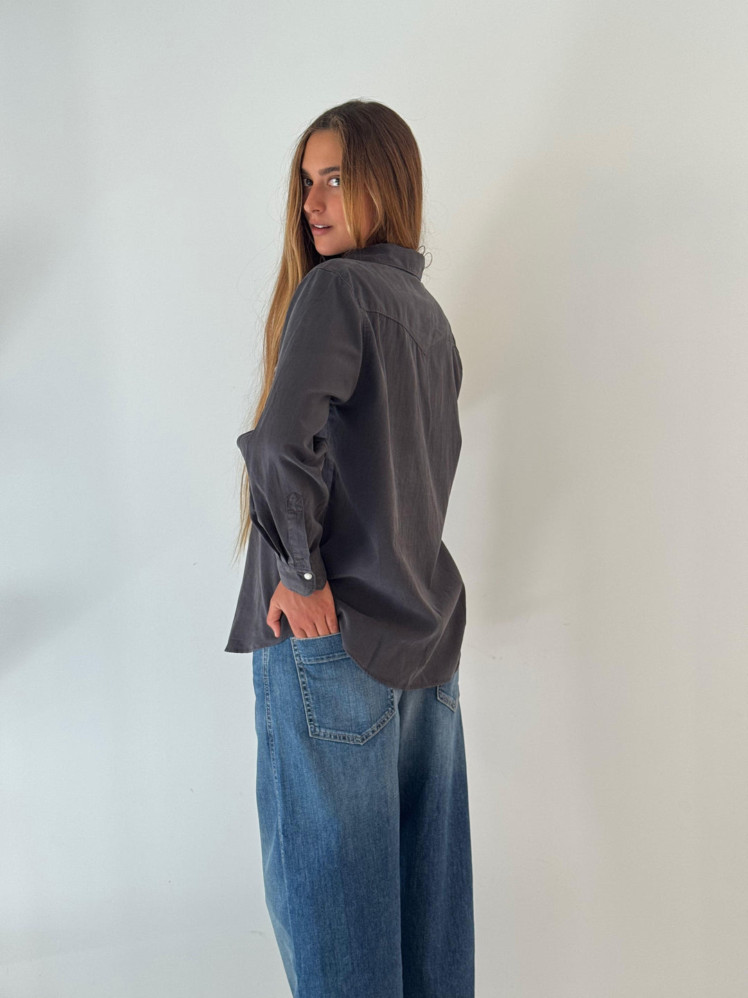 California woven shirt ANTHRACITE