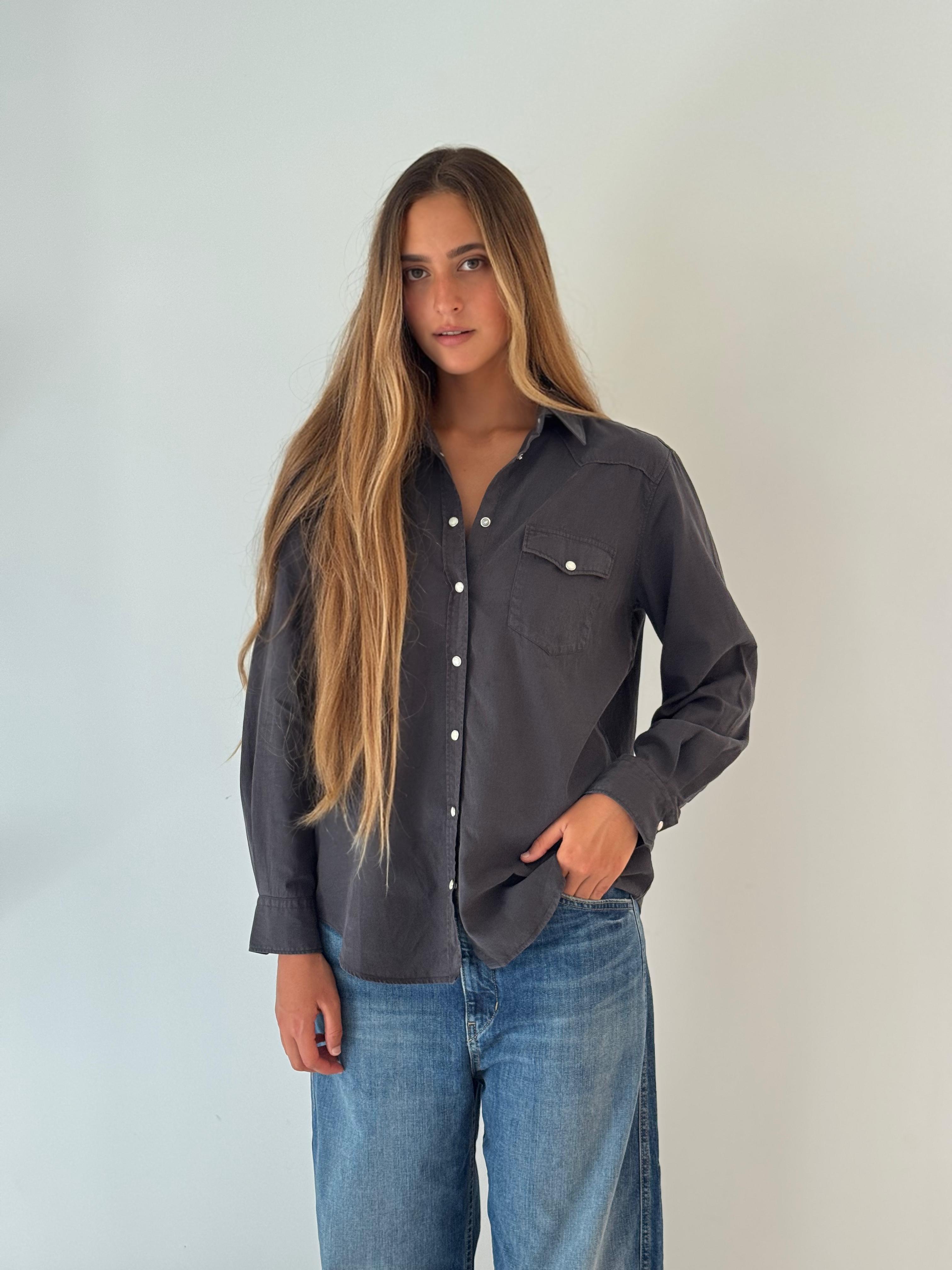 California woven shirt ANTHRACITE