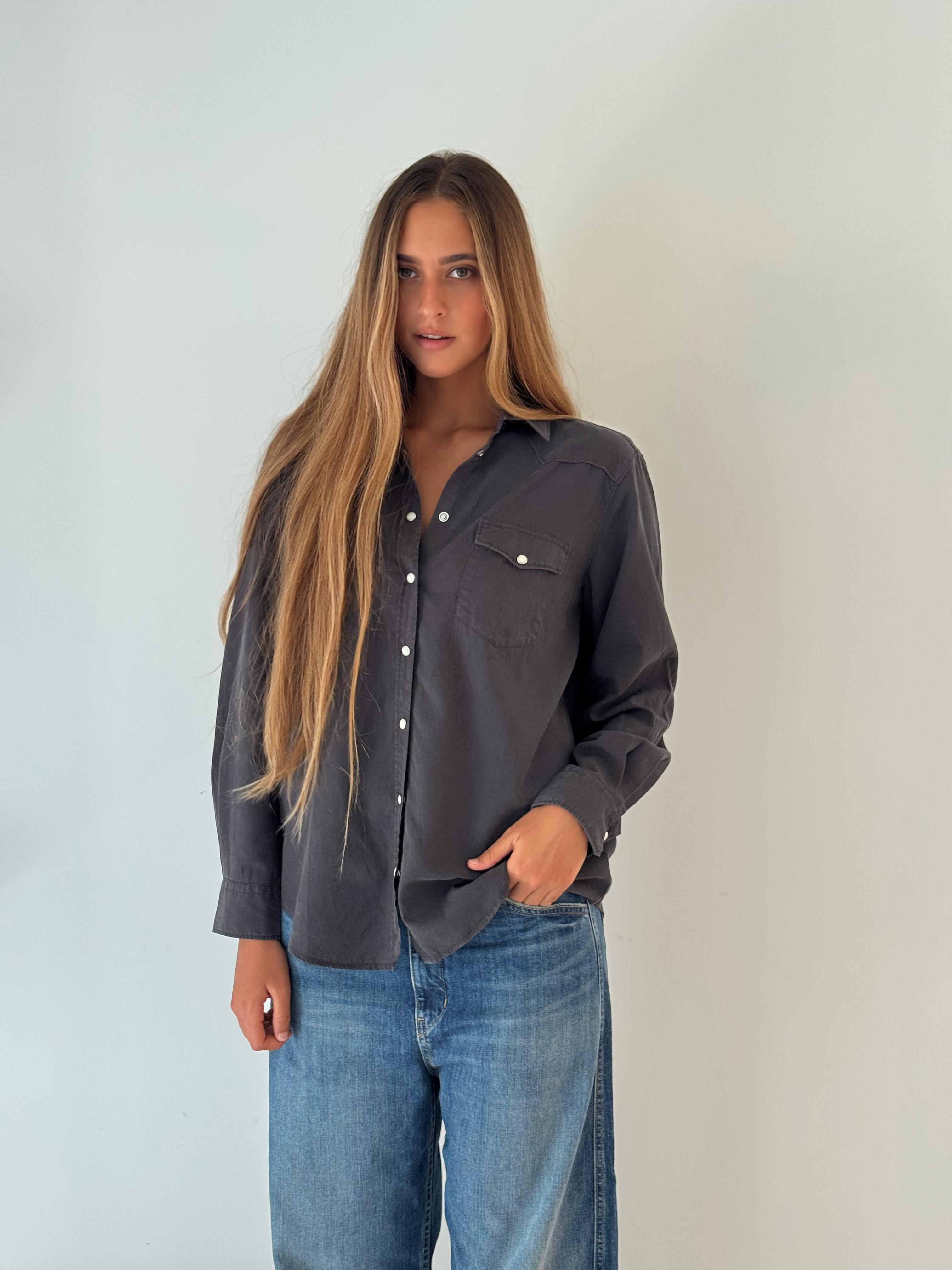 California woven shirt ANTHRACITE