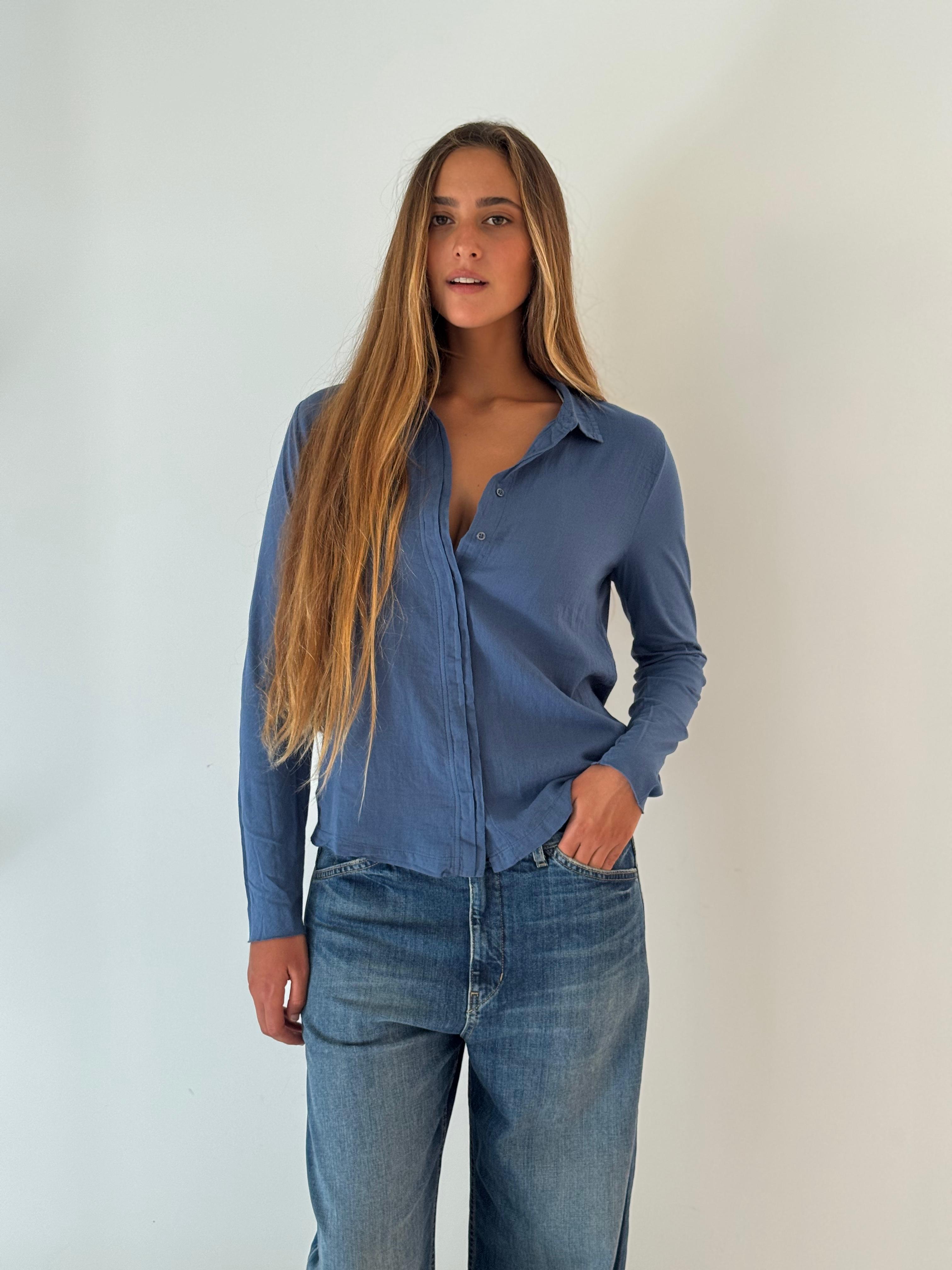 Tabo knitted shirt BLUE