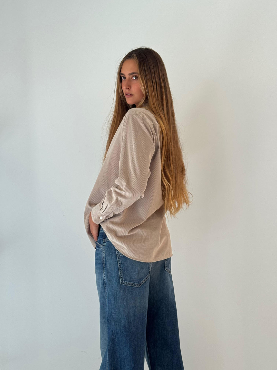 Cinema woven shirt BEIGE