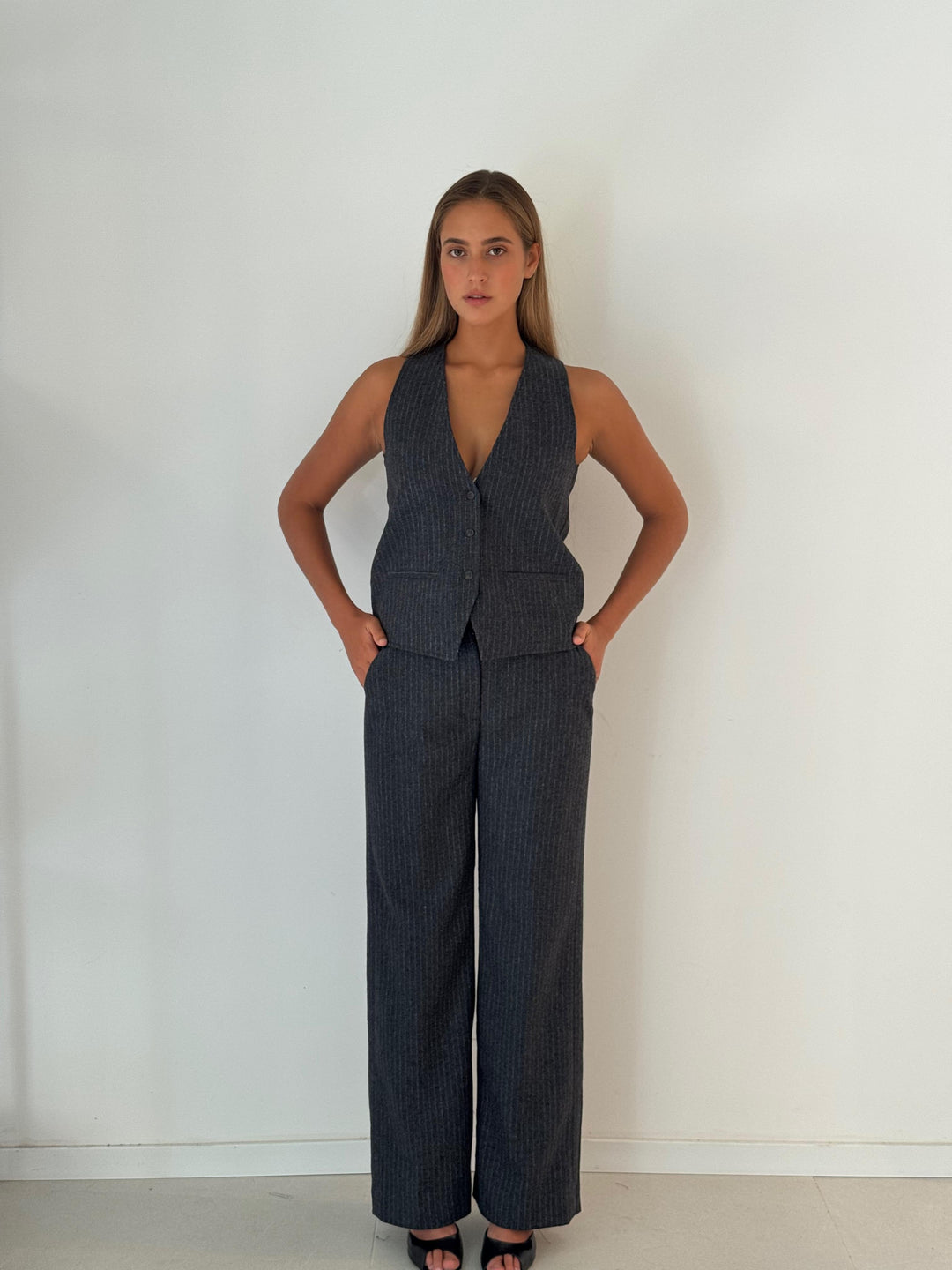 Positanon woven pant DARK GREY