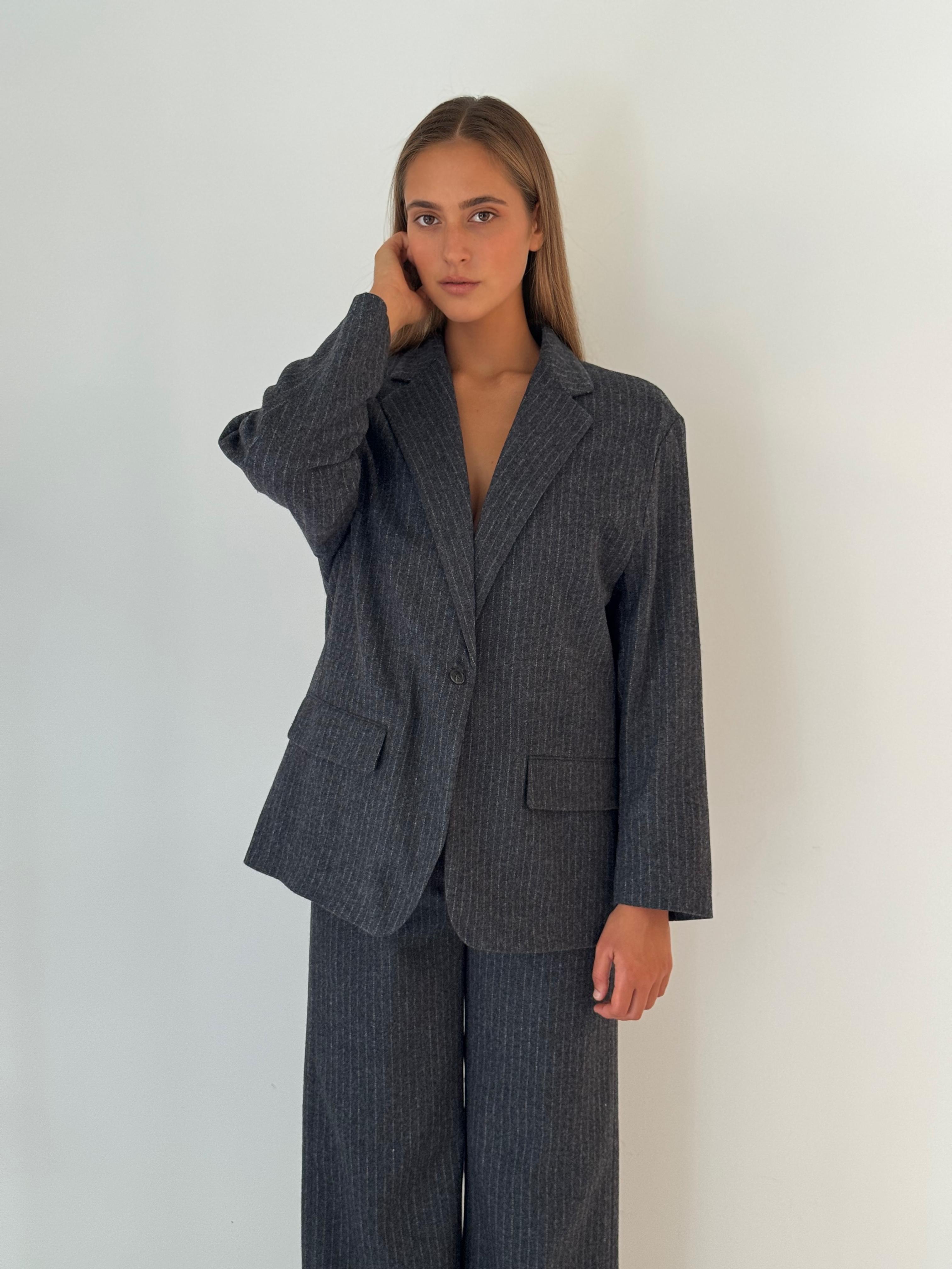 Victo woven jacket DARK GREY