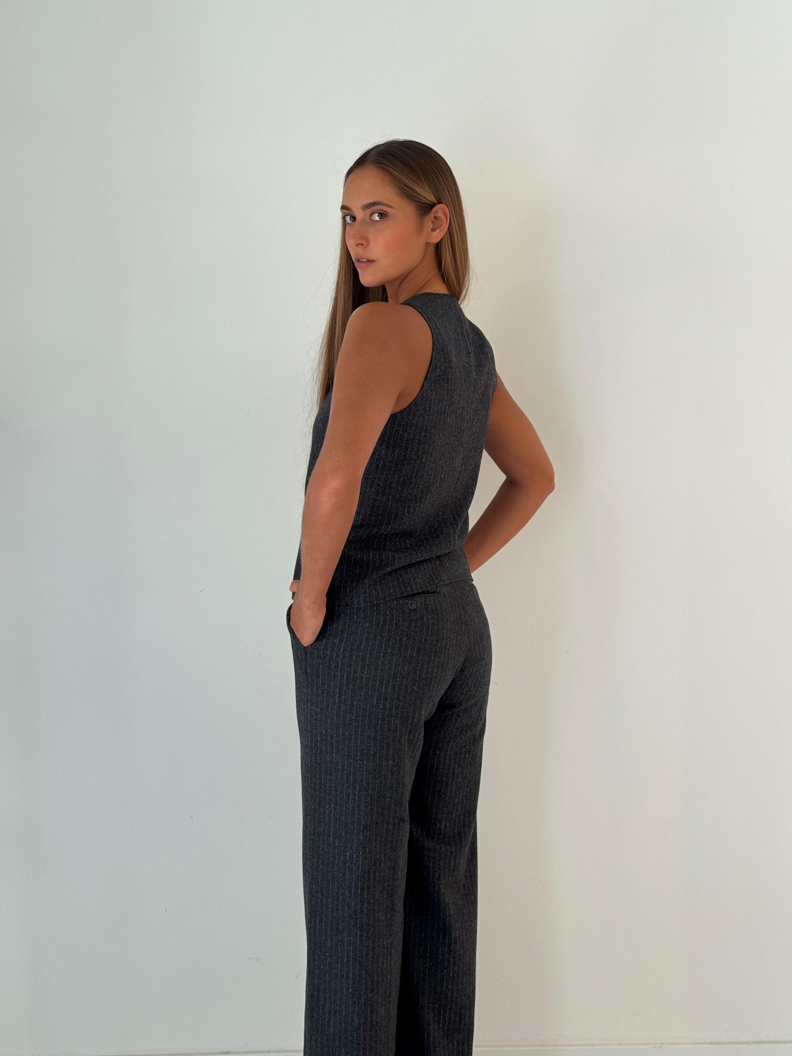 Positanon woven pant DARK GREY