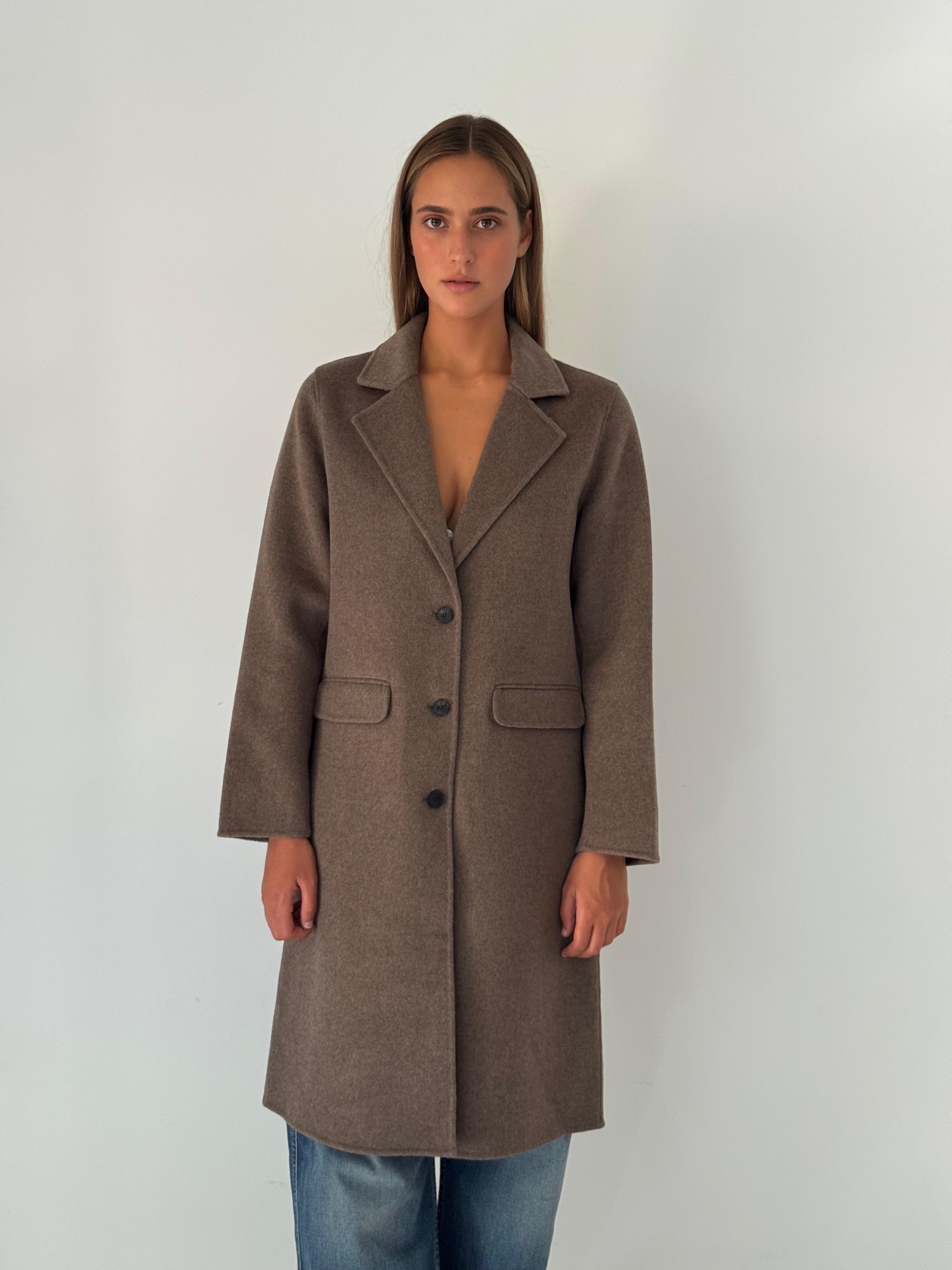 Ville woven coat TAUPE
