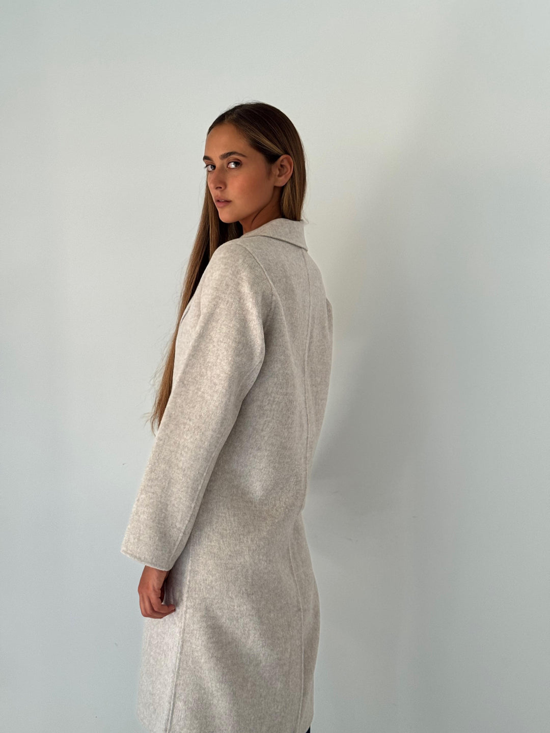 Ville woven coat NATURAL