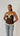 Cross Lace Front Cami JAVA BROWN