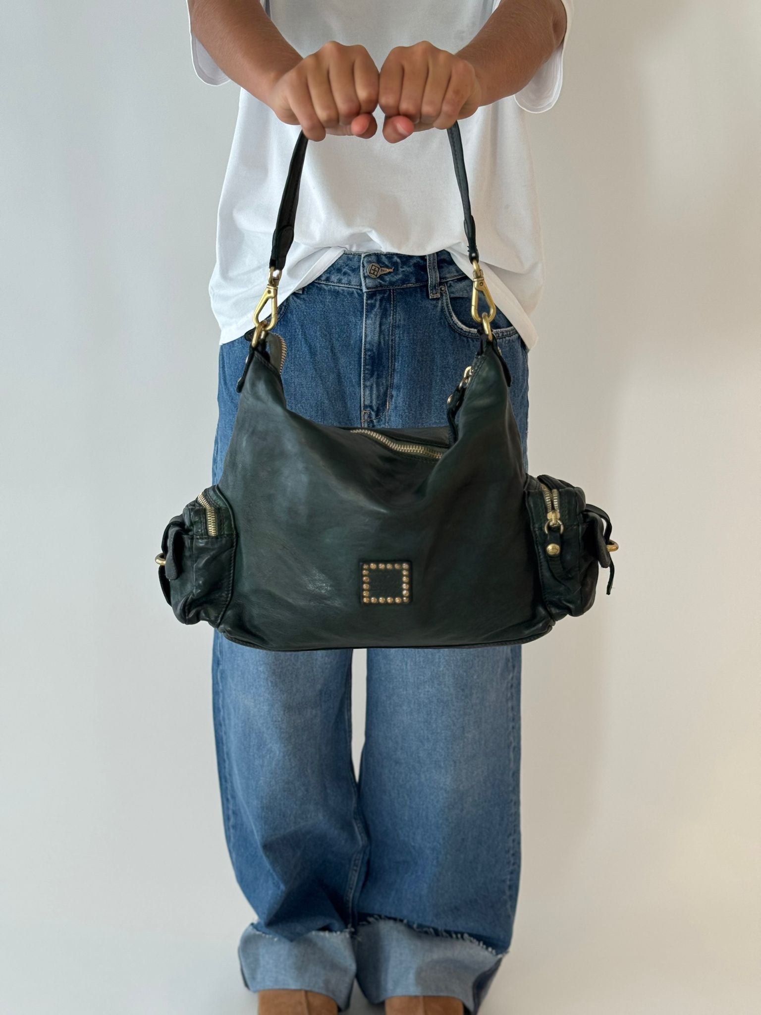 Elda shoulder bag GREEN BOTTLE