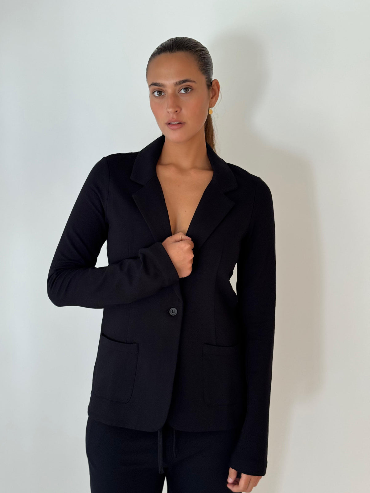 Blazer 1 button BLACK