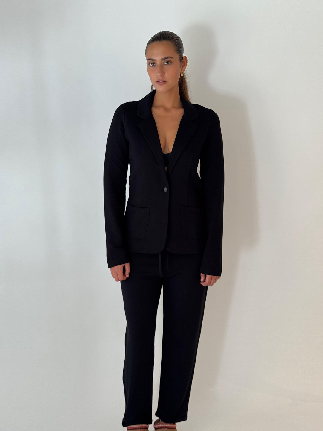 Blazer 1 button BLACK