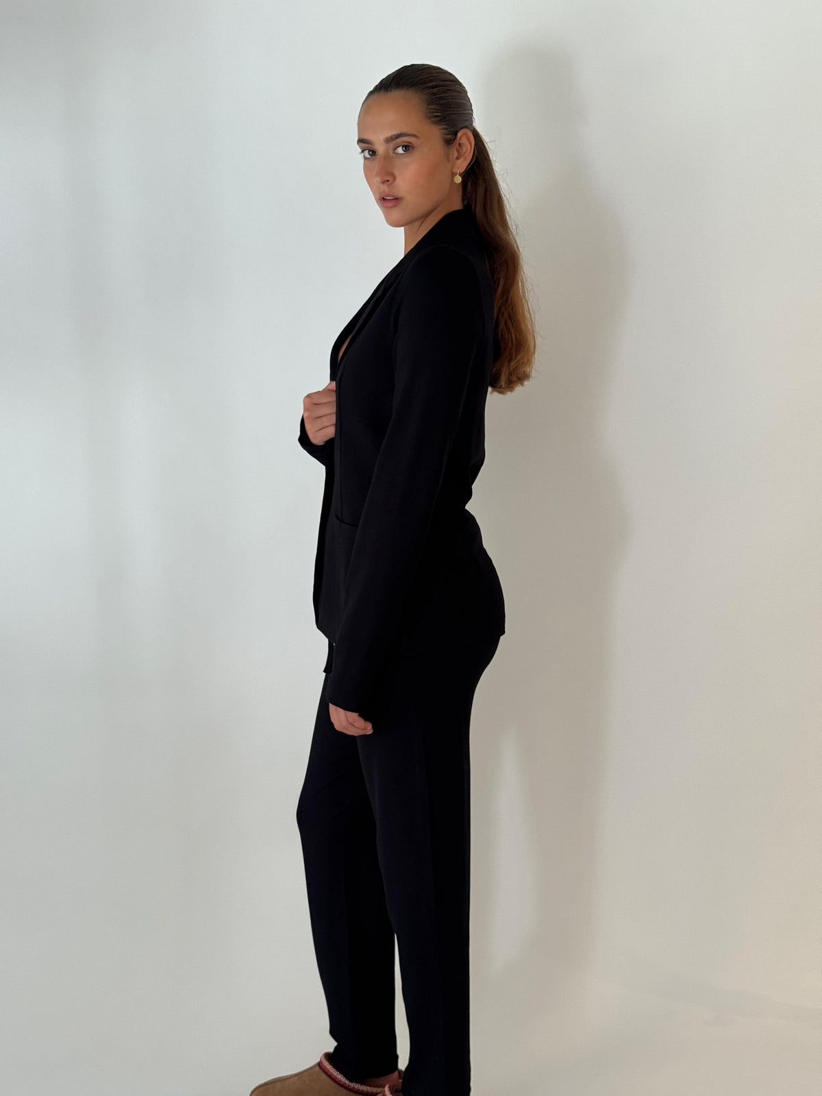 Blazer 1 button BLACK