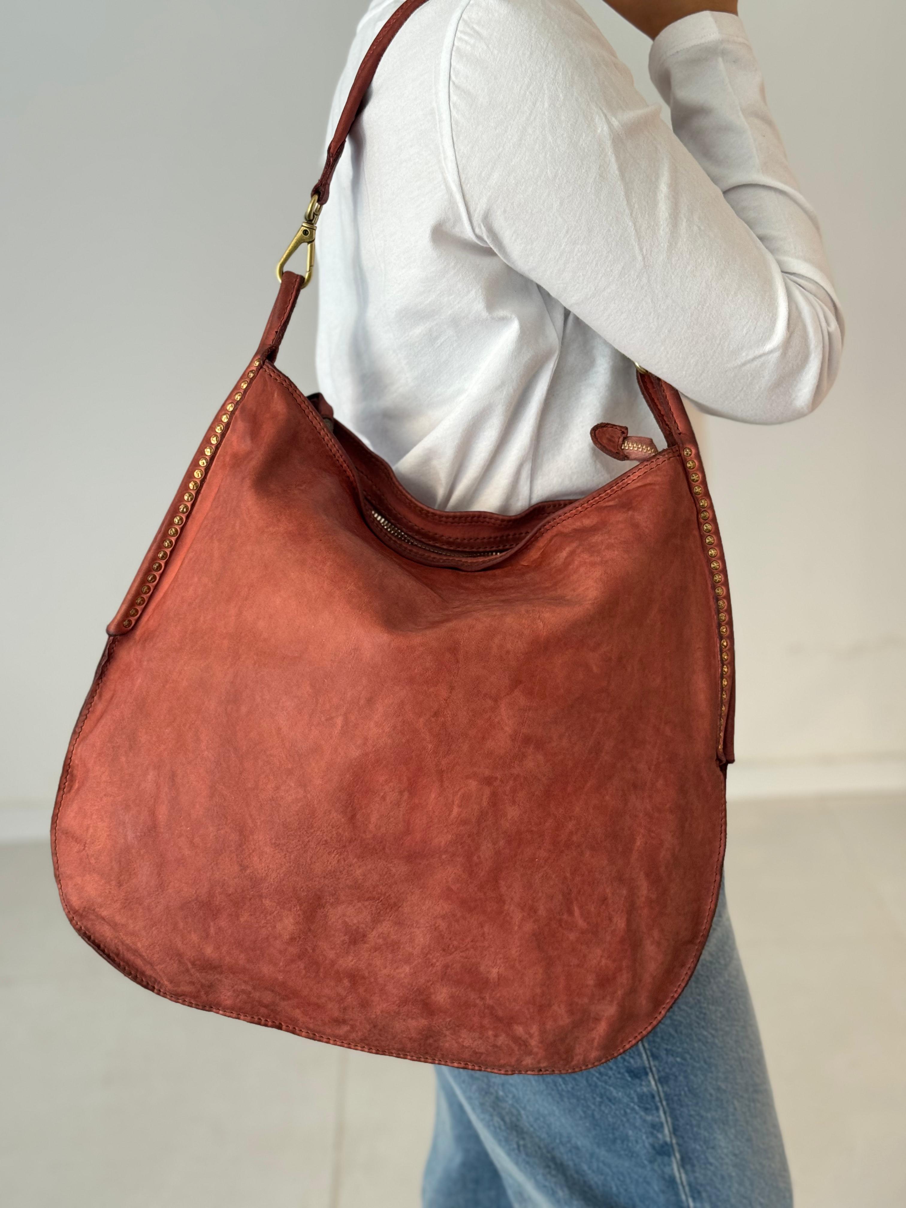 Luana shoulder bag cow+studs LAND