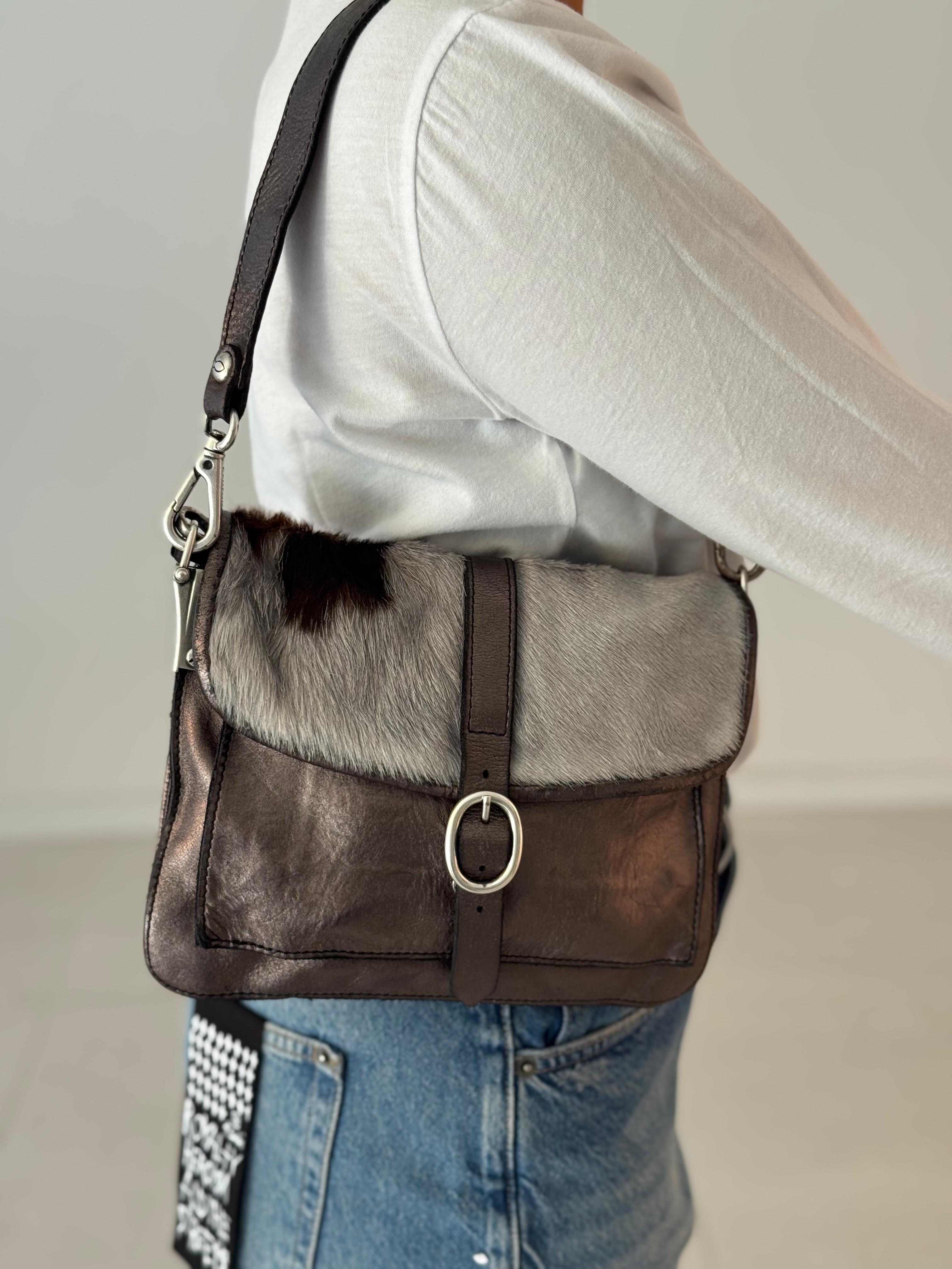 Sonia crossbody bag bajo pony leath LEAD