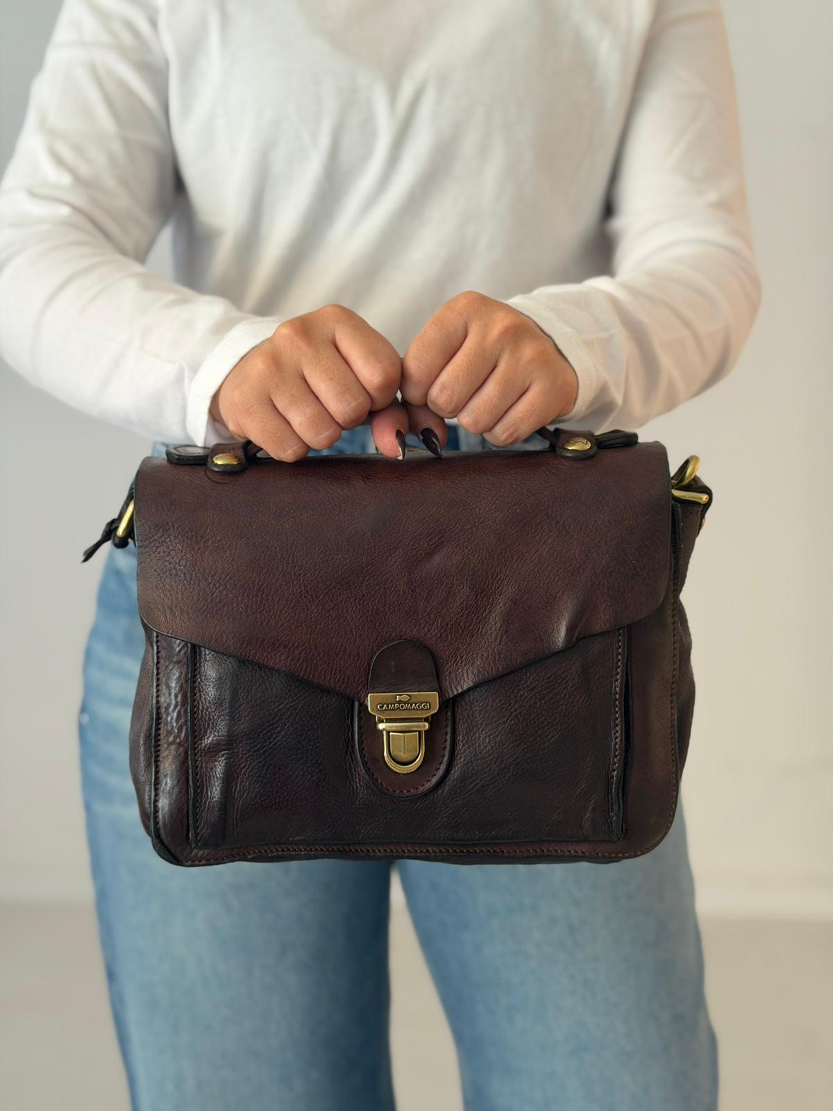 Aurora crossbody cow BROWN