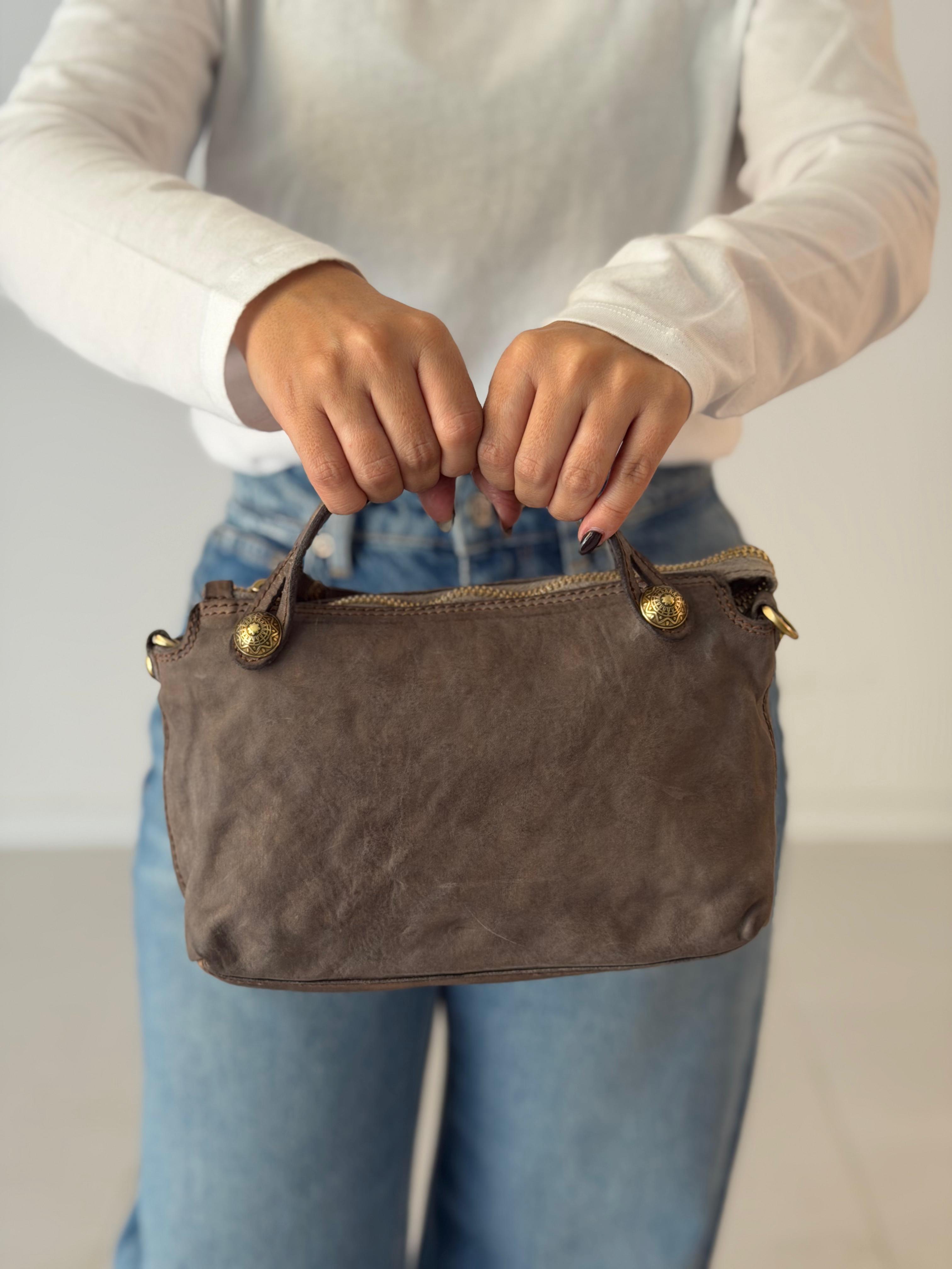 Mlissa shopping bag cow CEMENT