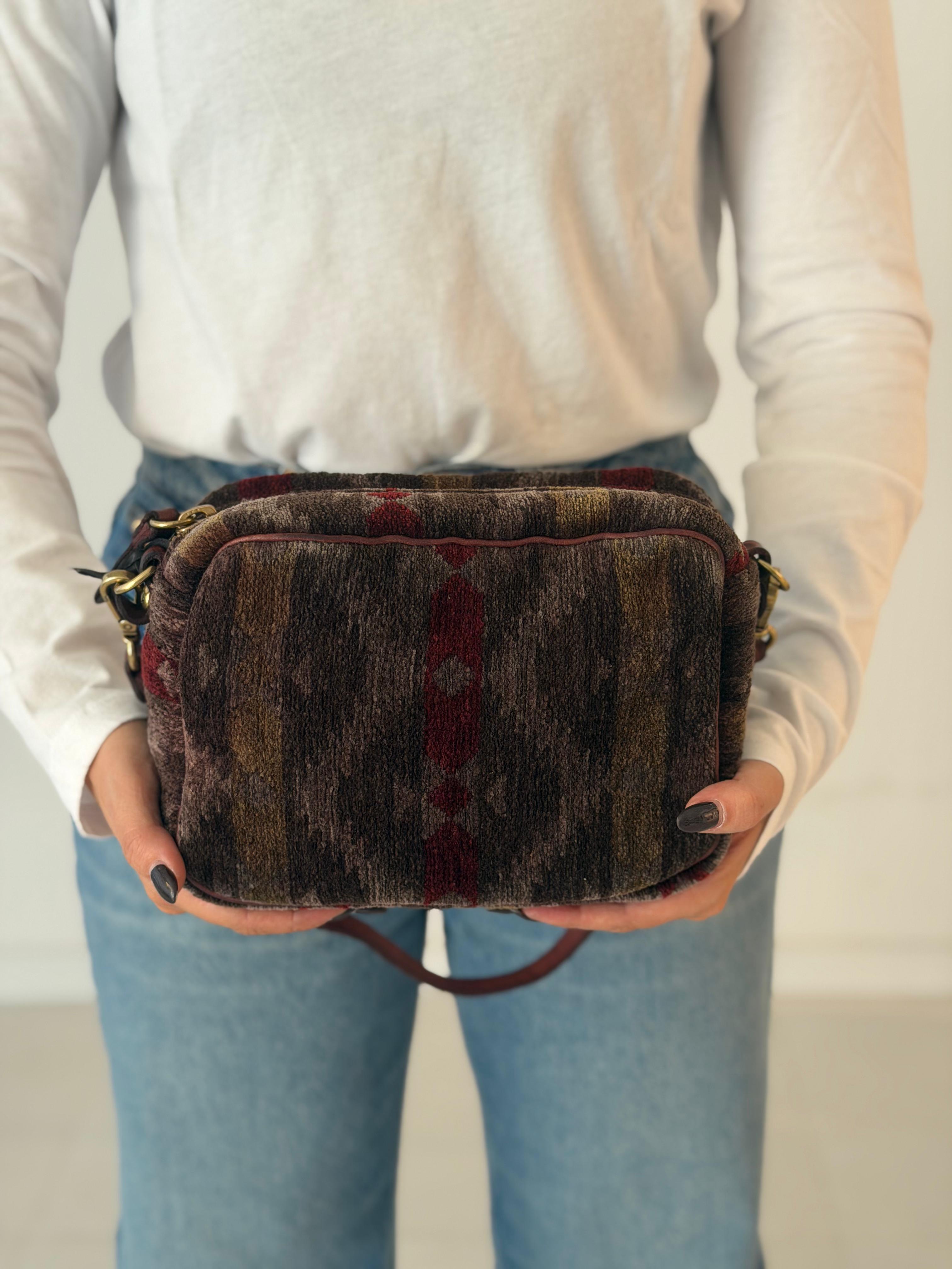 Fulvia bowling fabric+cow BROWN