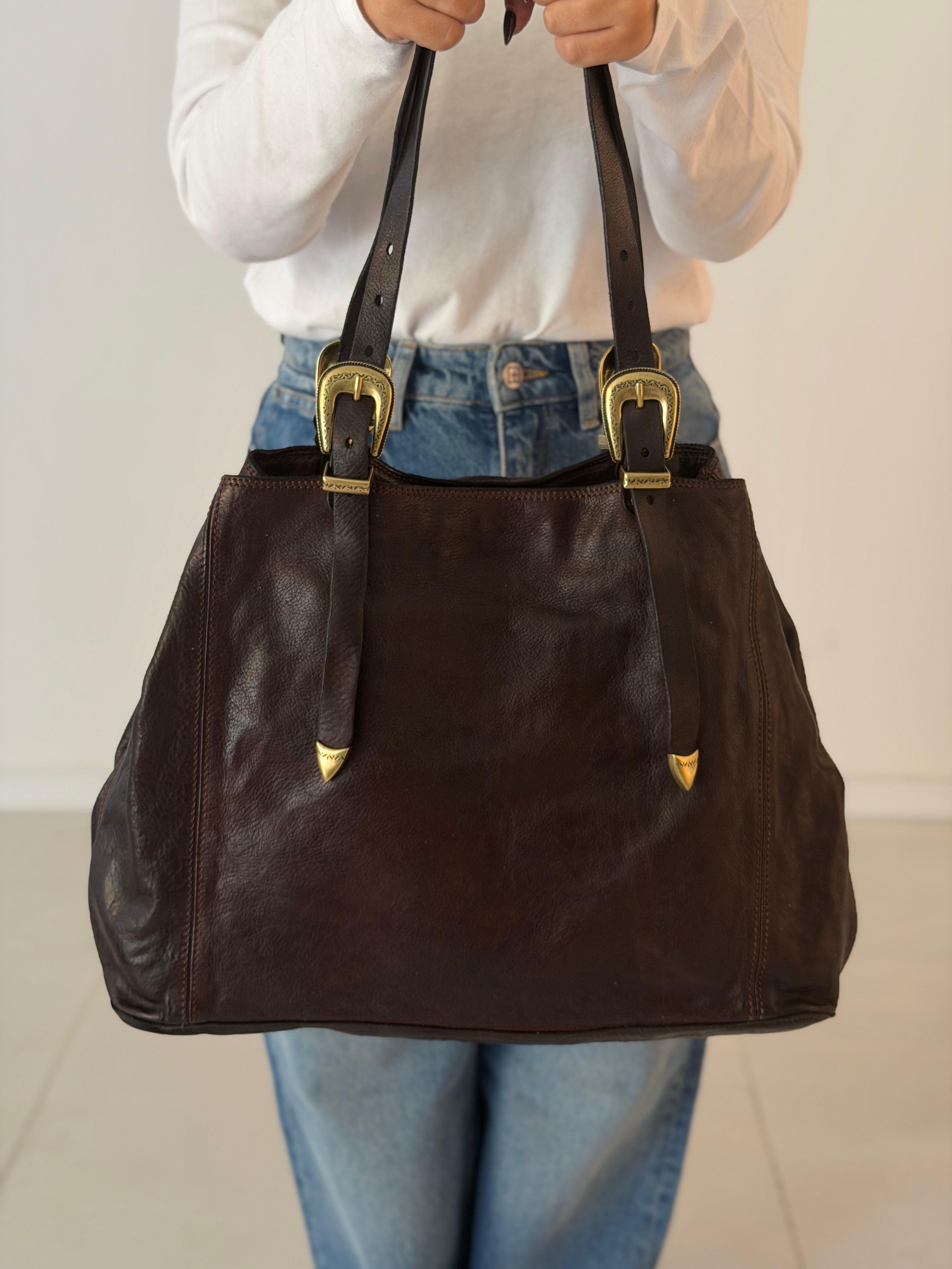 Lidia shopping cow BROWN