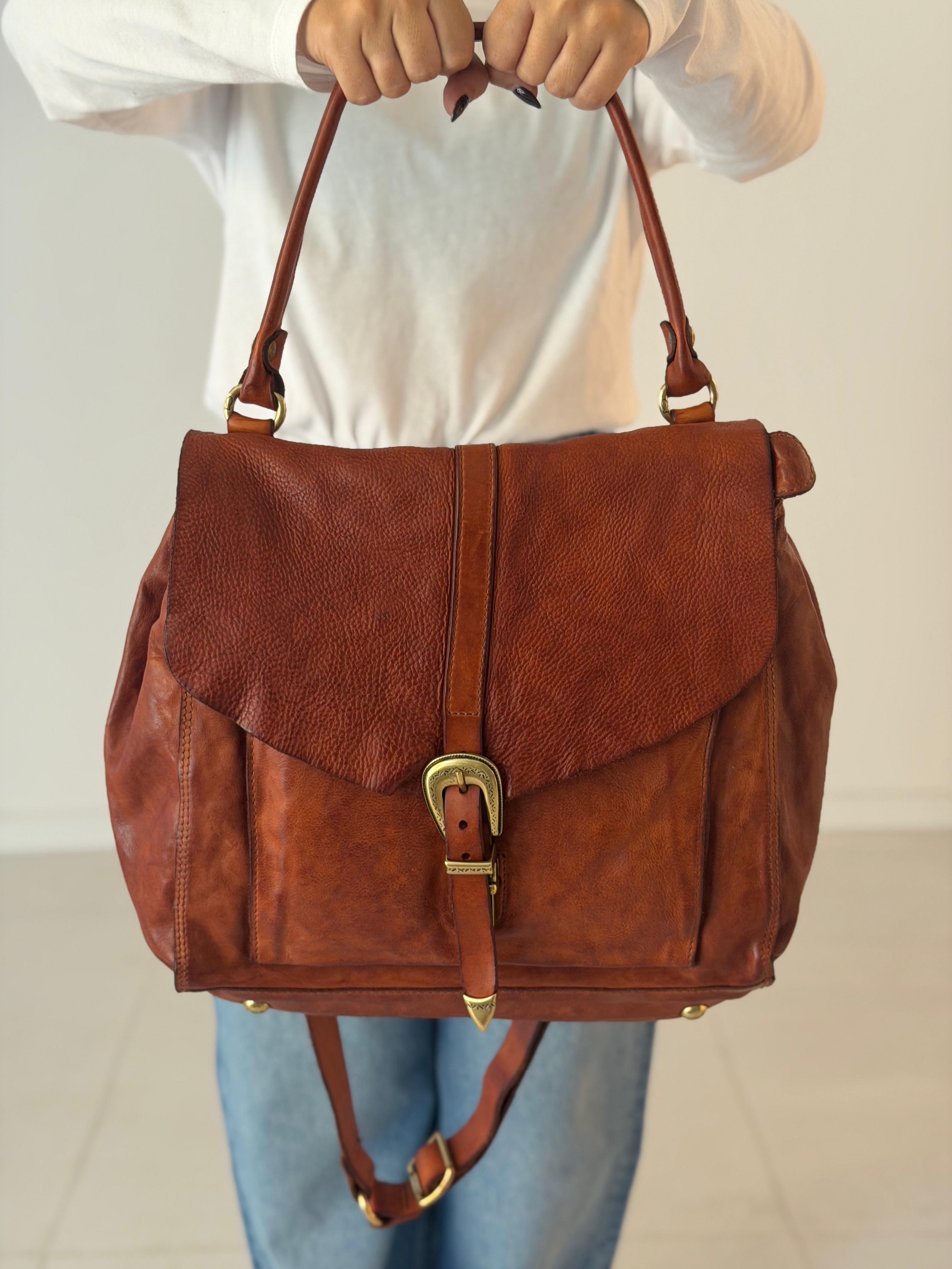 Emilia crossbody bag cow COGNAC