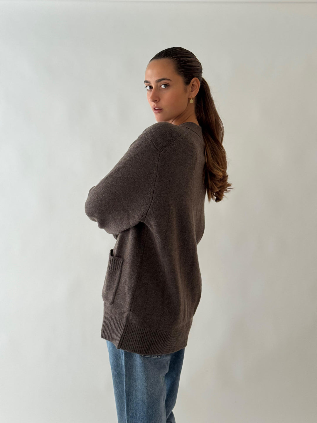 sweater v neck CHOCOLAT