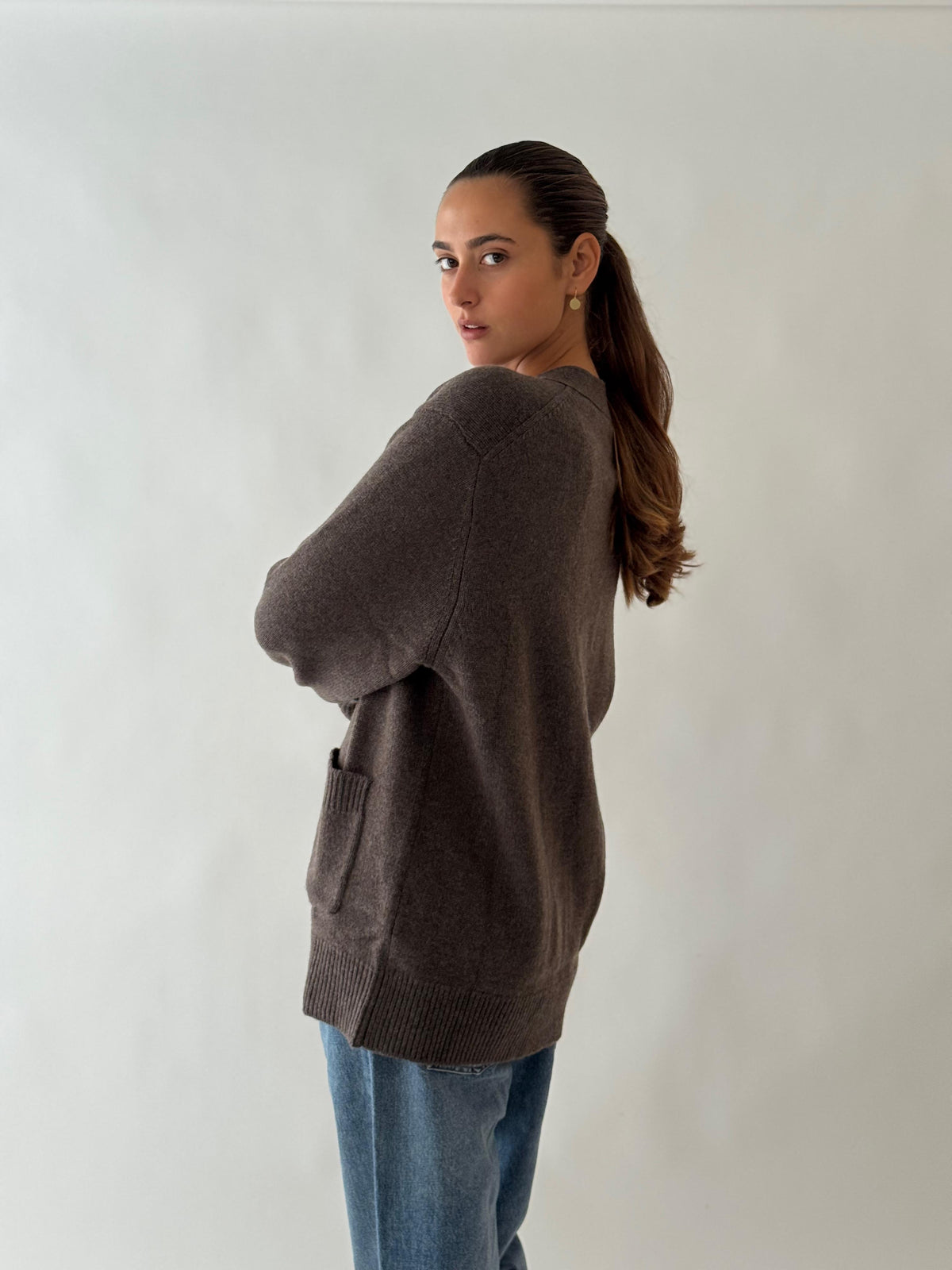 sweater v neck CHOCOLAT