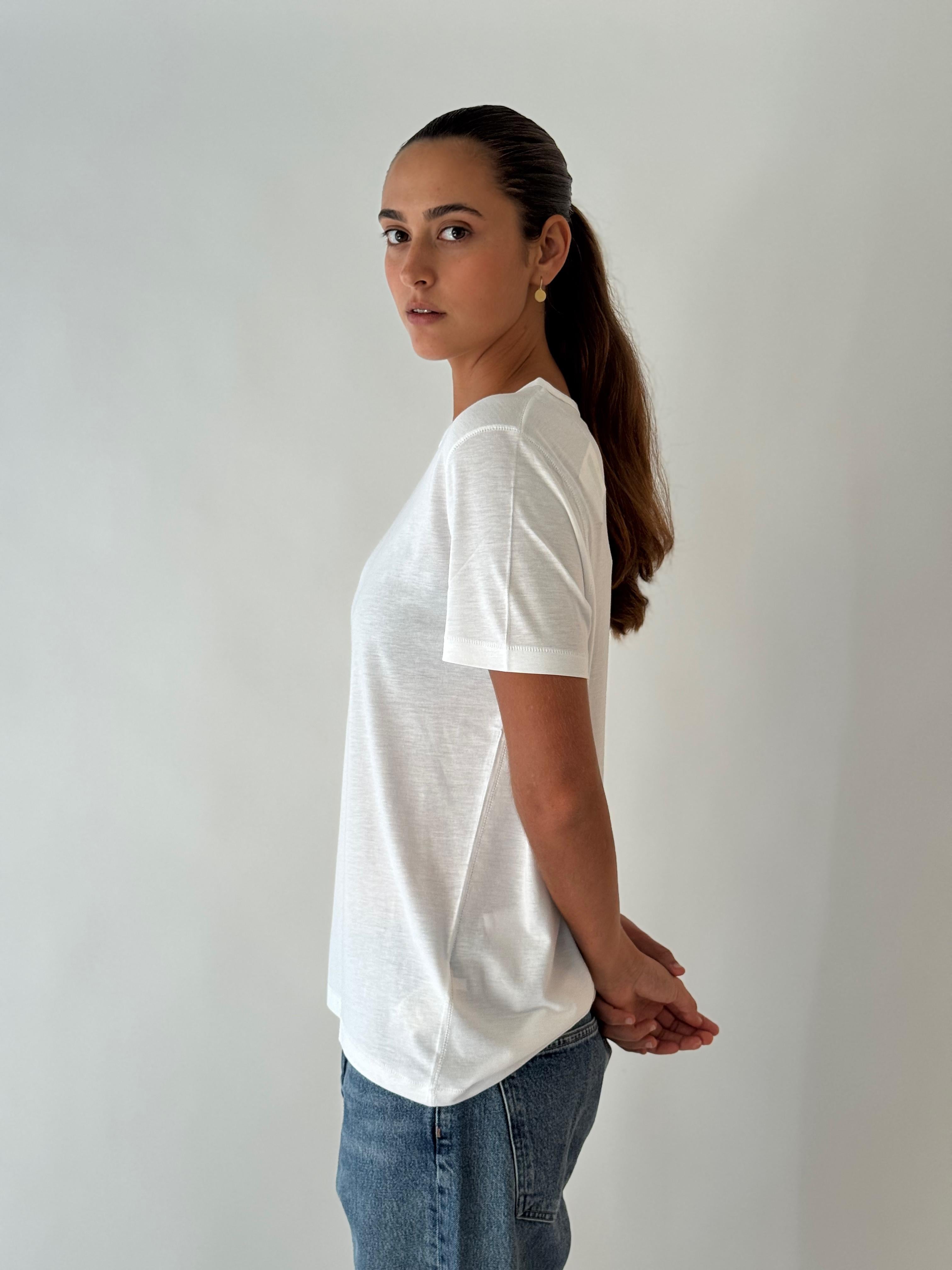 Crew neck tee WHITE
