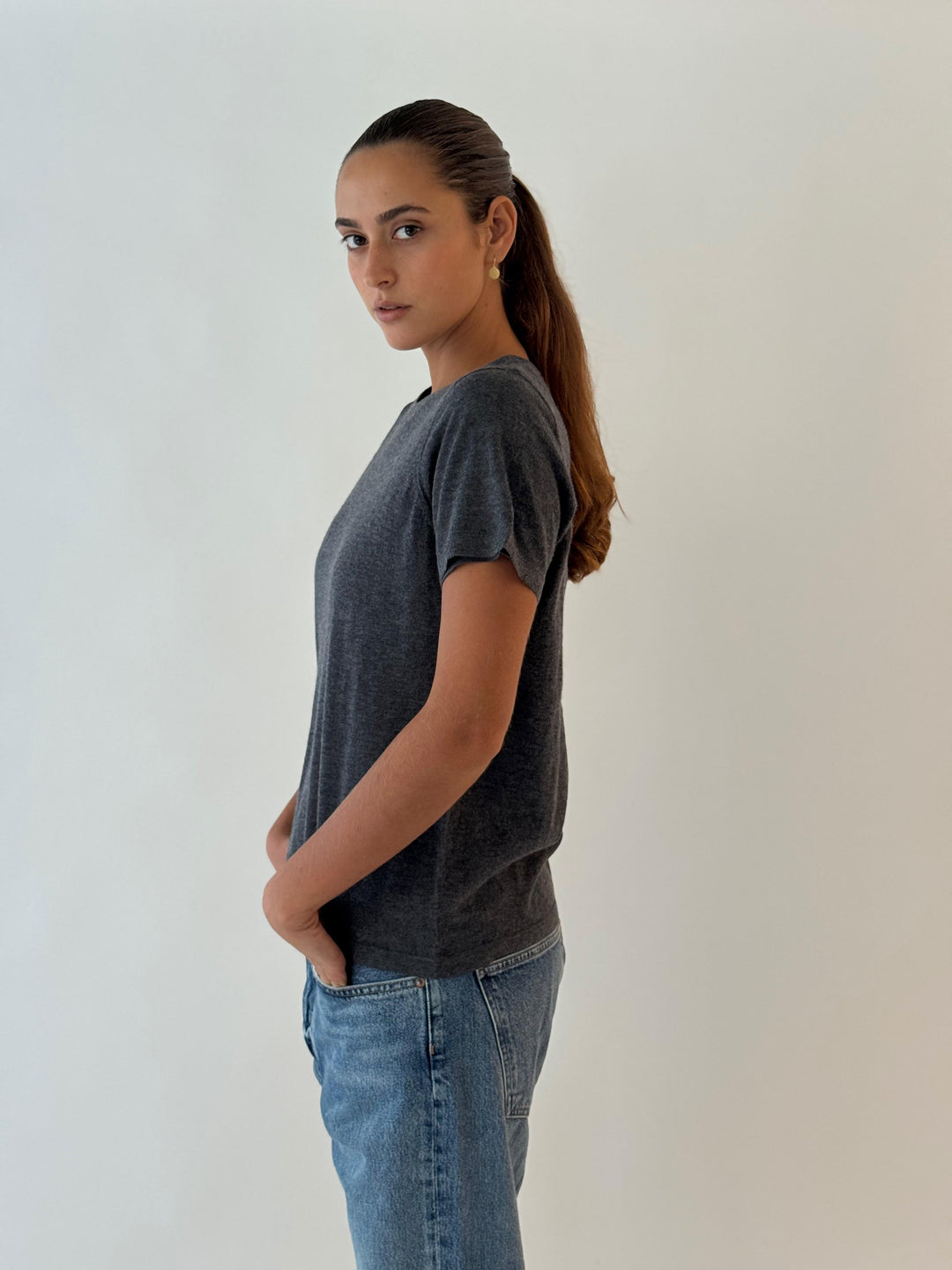 Velour knit H.ANTHRACITE