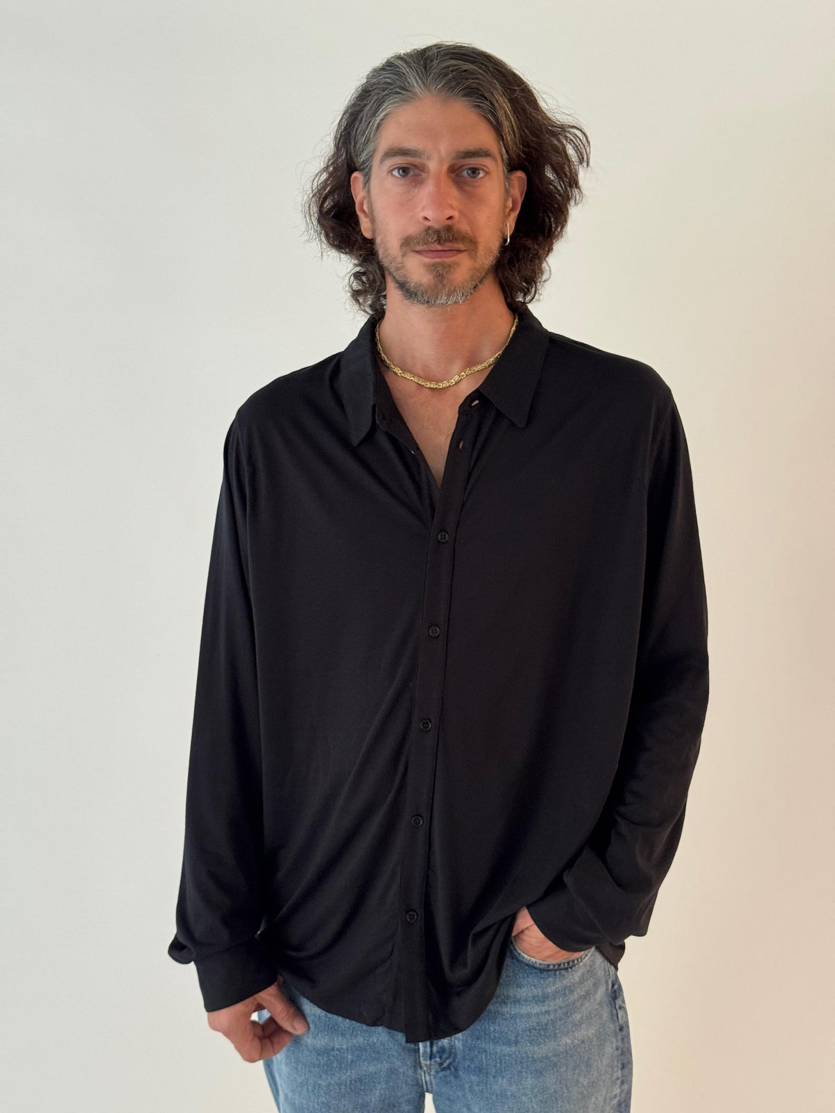 Buttoned shirt BLACK