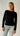 Round neck long shirt BLACK