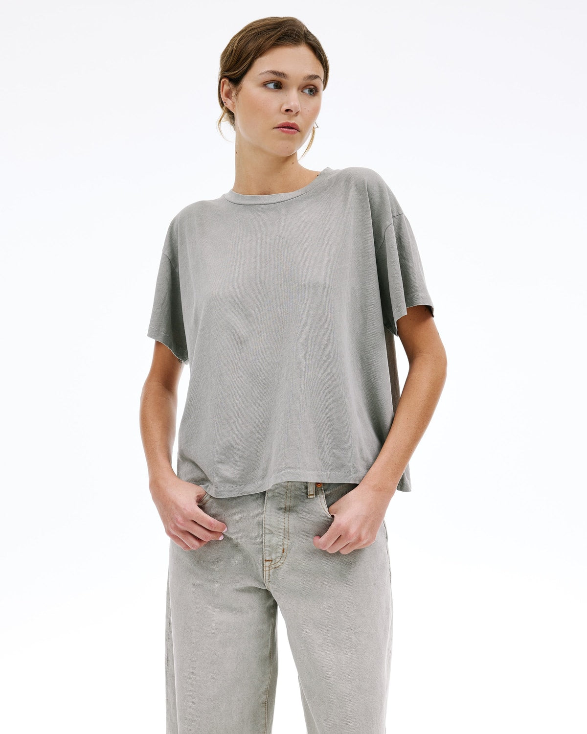 Square tee outskirts GREY