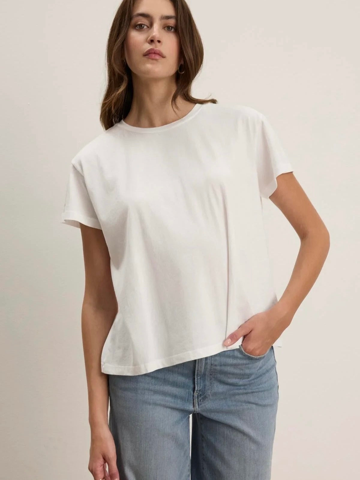 Topanga crew tee WHITE