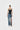 Suspended denim pants BLUE