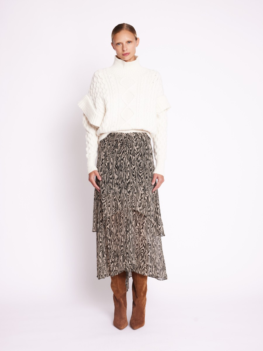 JUDITH SKIRT PRINT FAUVE