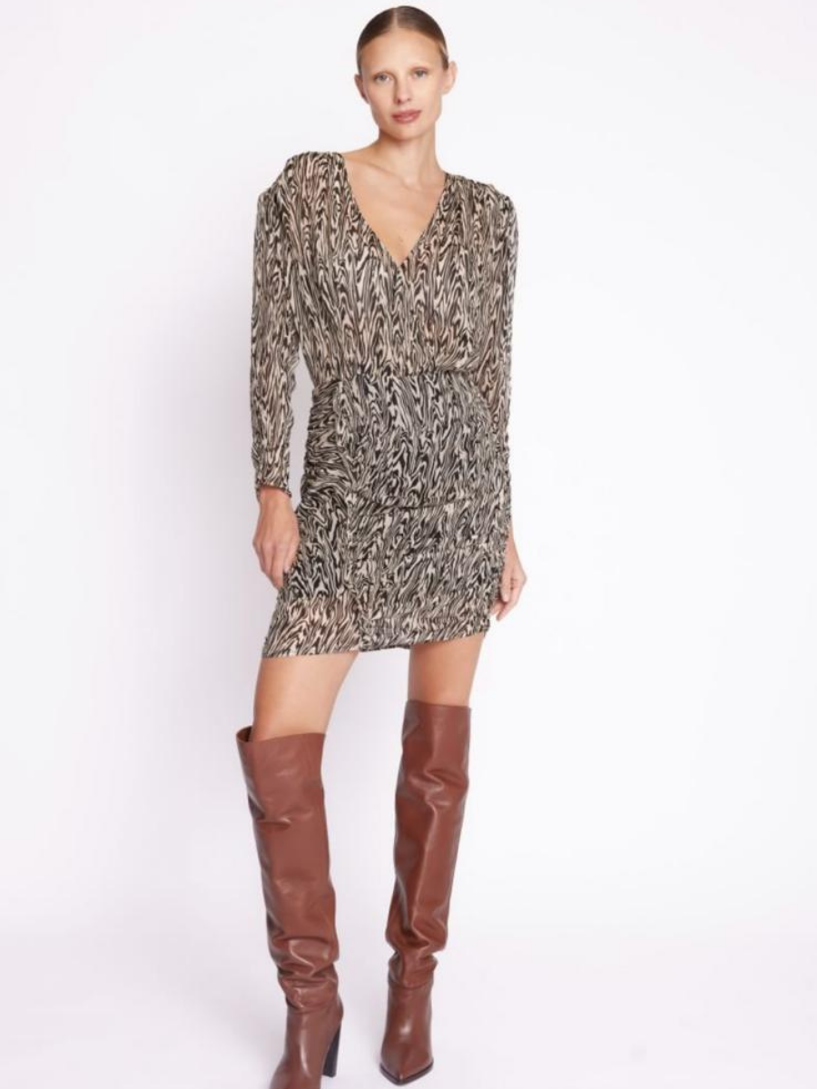 RELLA DRESS PRINT FAUVE