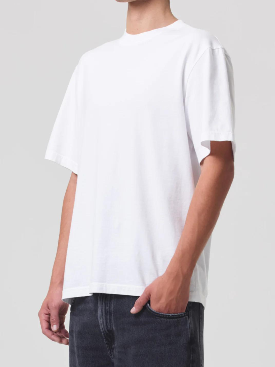 ASHA MOCK NECK TEE WHITE