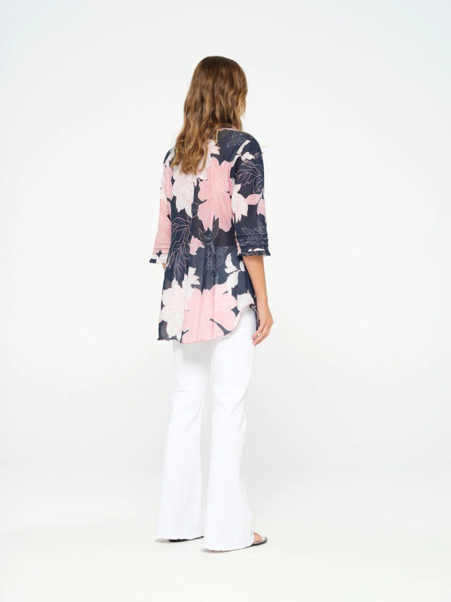 PLAYA NAVY POPPY TOP