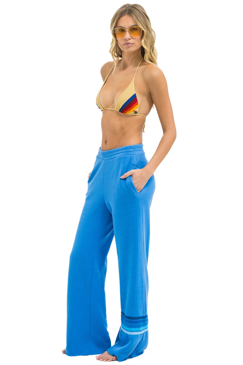 Rugby stitch wide leg pocket COBALT/BLUE