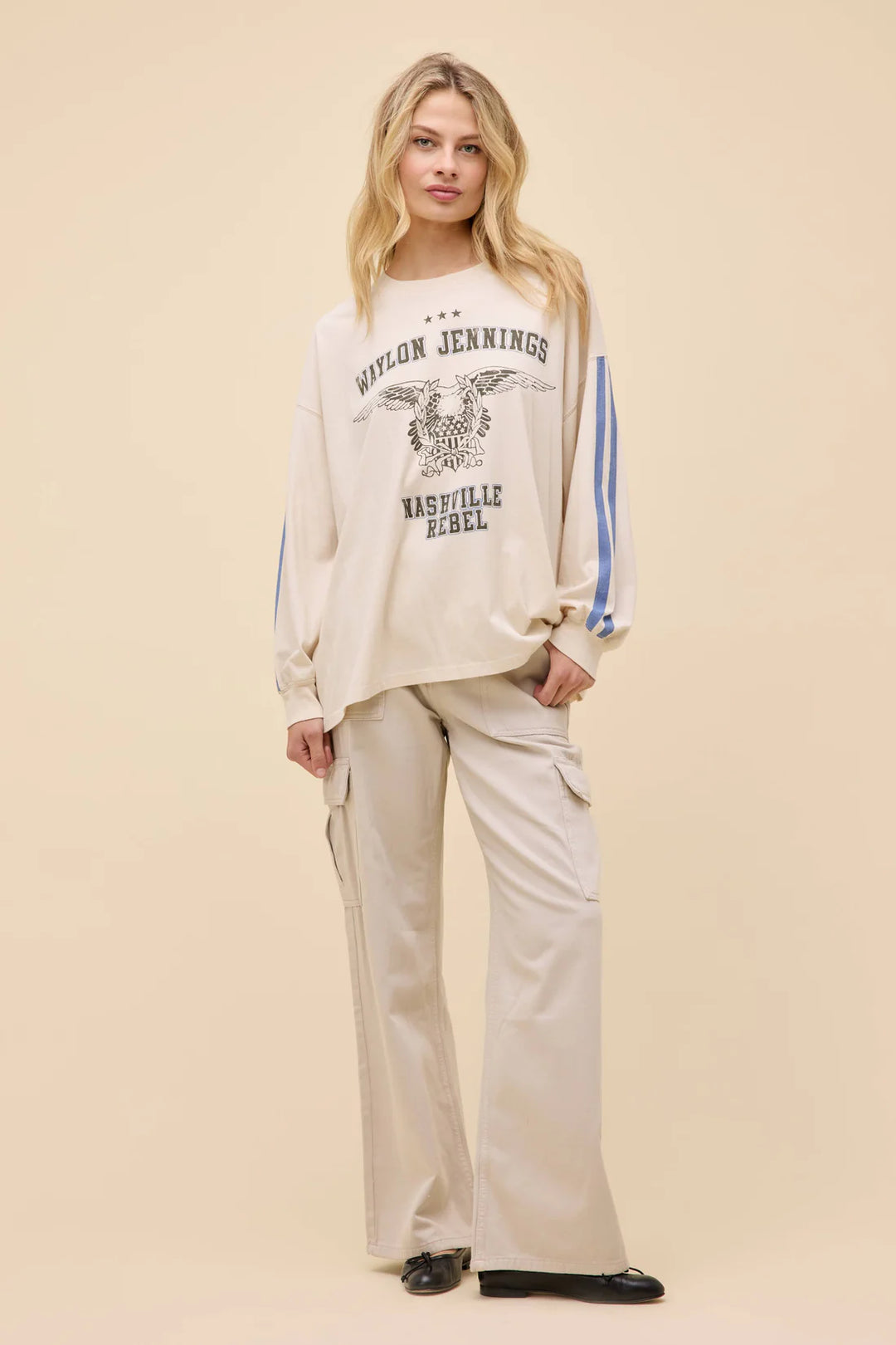 Waylon Jennings nashville rebel LS DIRTY WHITE