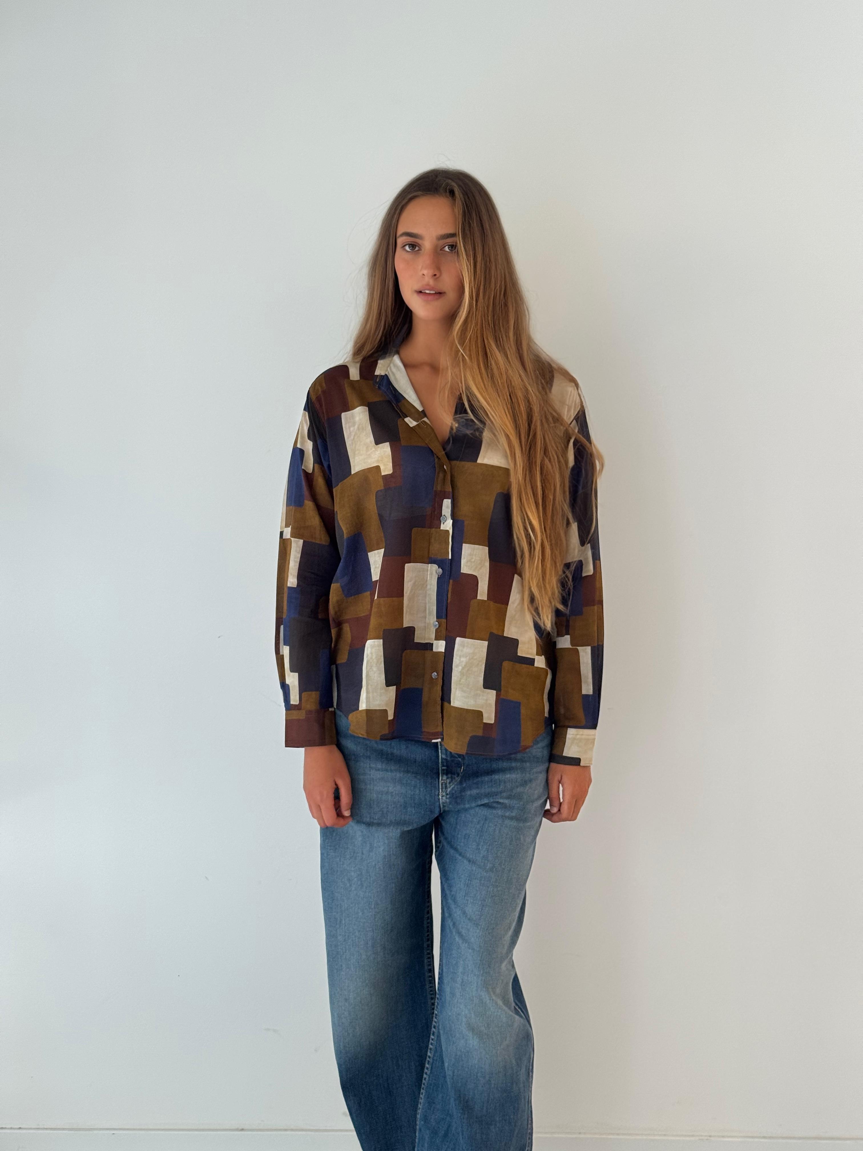 Cinema woven shirt BROWN