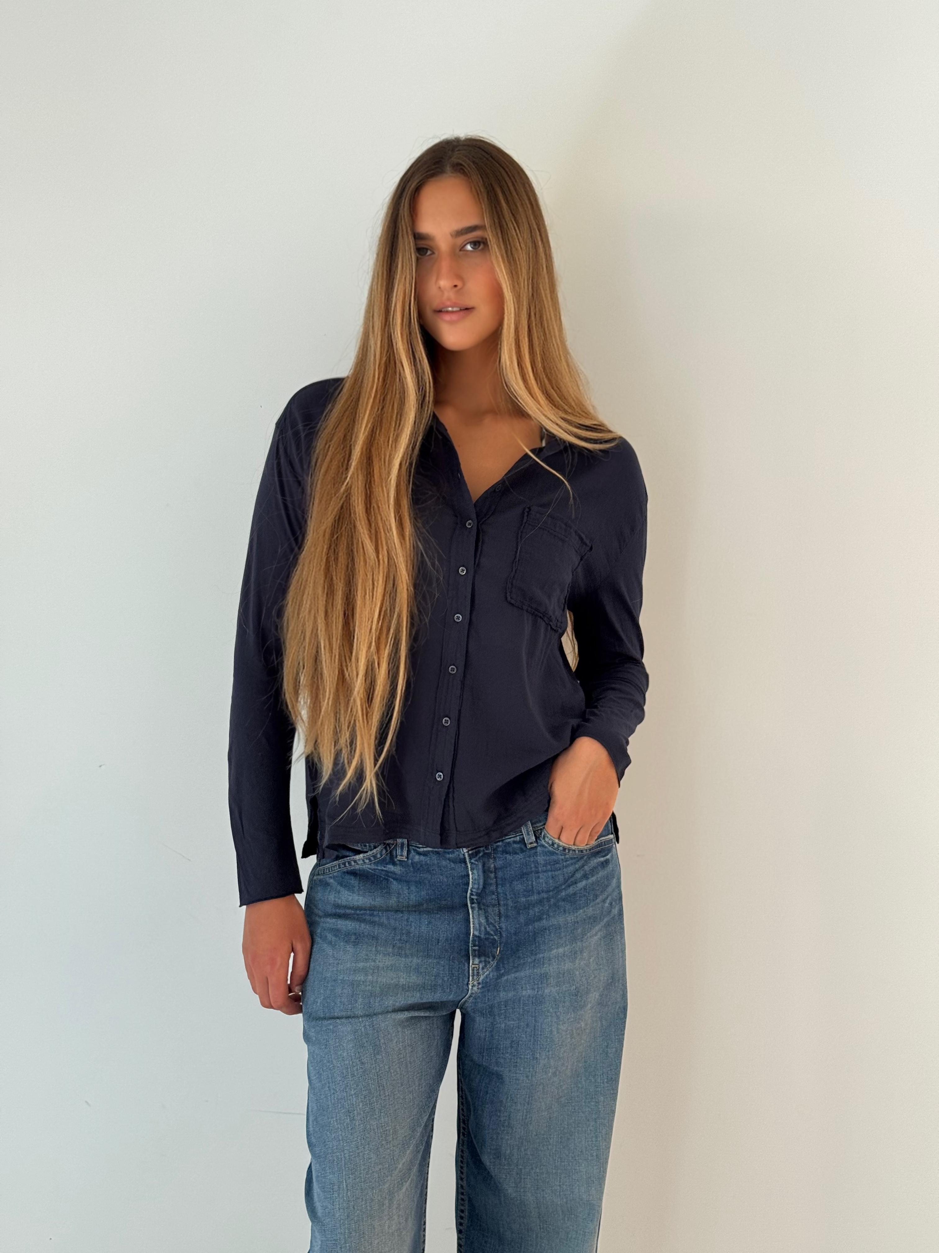 Tacy knitted shirt DARK NAVY