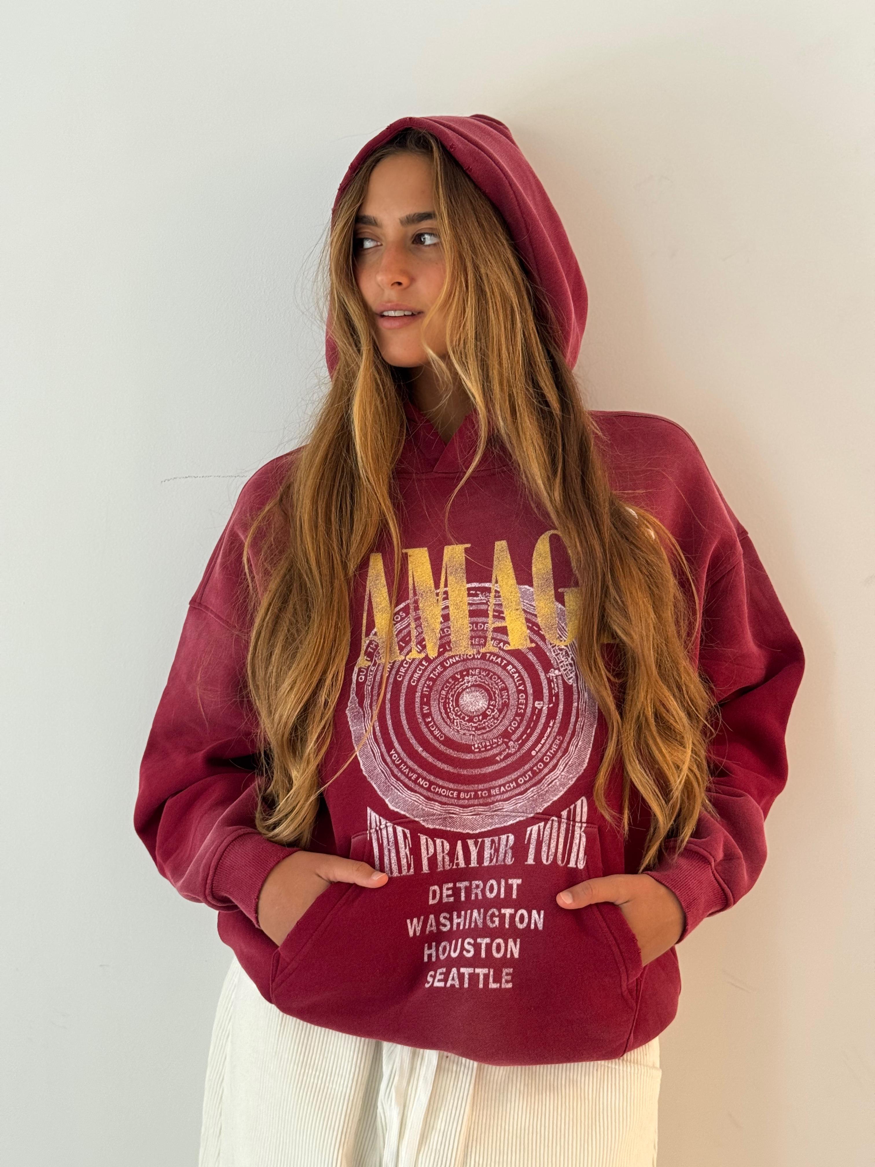 Sweatshir skyler damage VINTAGE RED