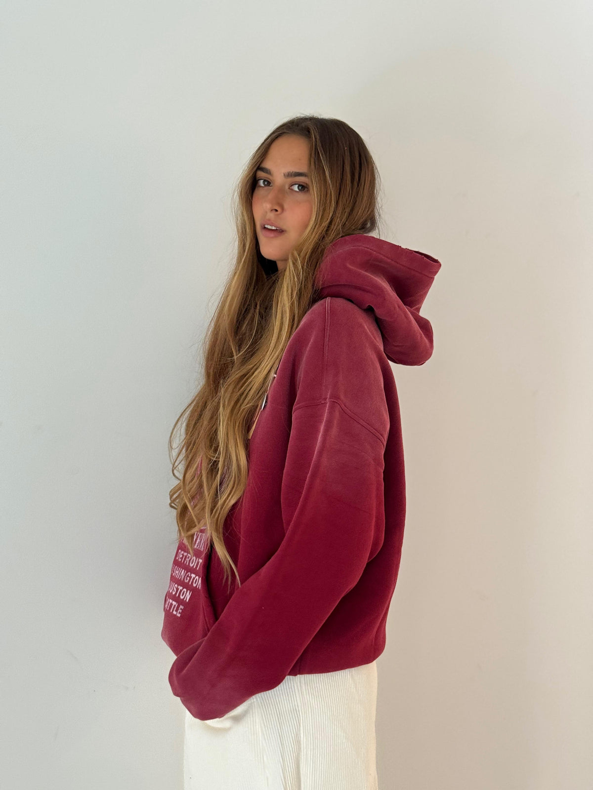 Sweatshir skyler damage VINTAGE RED